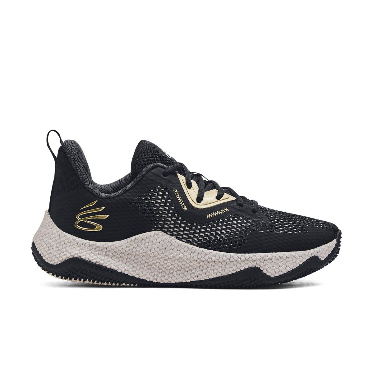 Under Armour Curry HOVR Splash 3 "Black/Jet Grey/Metallic Gold" Unisex Basketball Shoe - BLACK/GREY/GOLD Thumbnail View 1