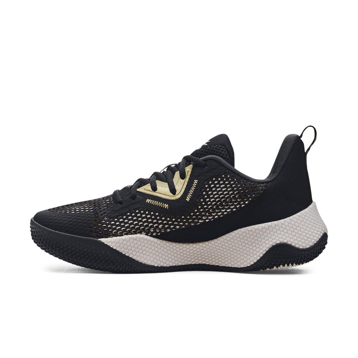 Under Armour Curry HOVR Splash 3 "Black/Jet Grey/Metallic Gold" Unisex Basketball Shoe - BLACK/GREY/GOLD Thumbnail View 2