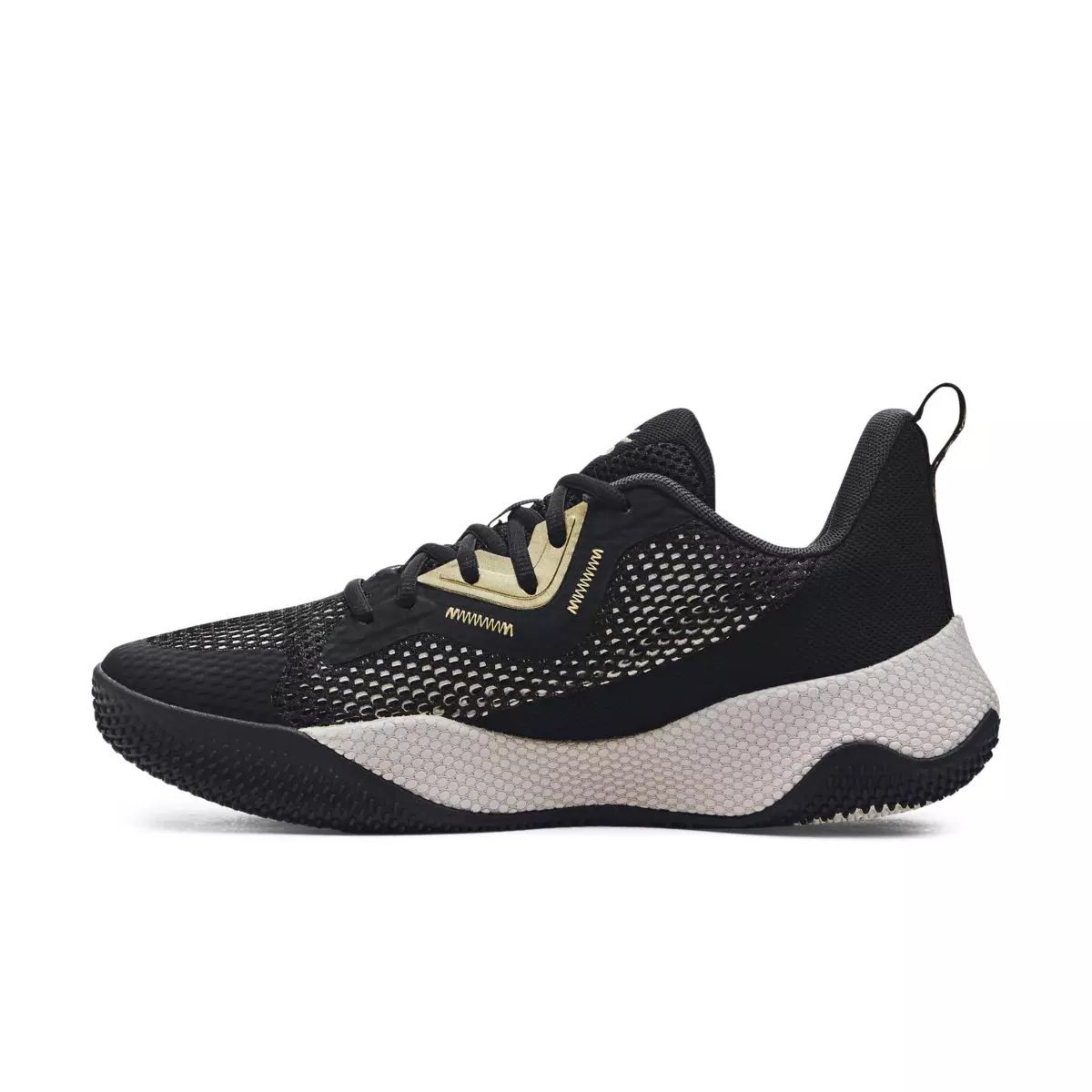 Under Armour Curry HOVR Splash 3 "Black/Jet Grey/Metallic Gold" Unisex Basketball Shoe - BLACK/GREY/GOLD