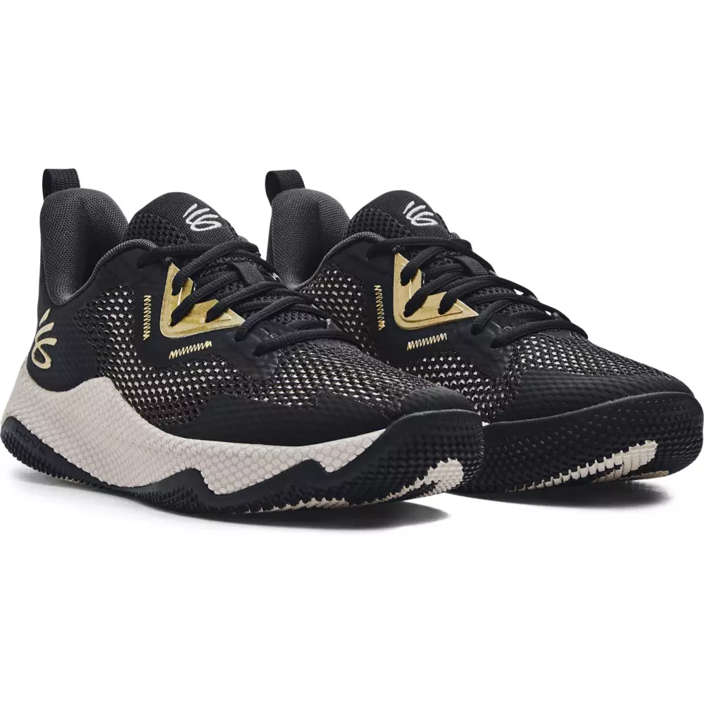 Under Armour Curry HOVR Splash 3 "Black/Jet Grey/Metallic Gold" Unisex Basketball Shoe - BLACK/GREY/GOLD