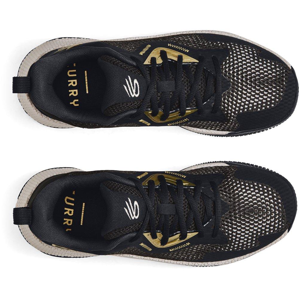 Under Armour Curry HOVR Splash 3 "Black/Jet Grey/Metallic Gold" Unisex Basketball Shoe - BLACK/GREY/GOLD Thumbnail View 4