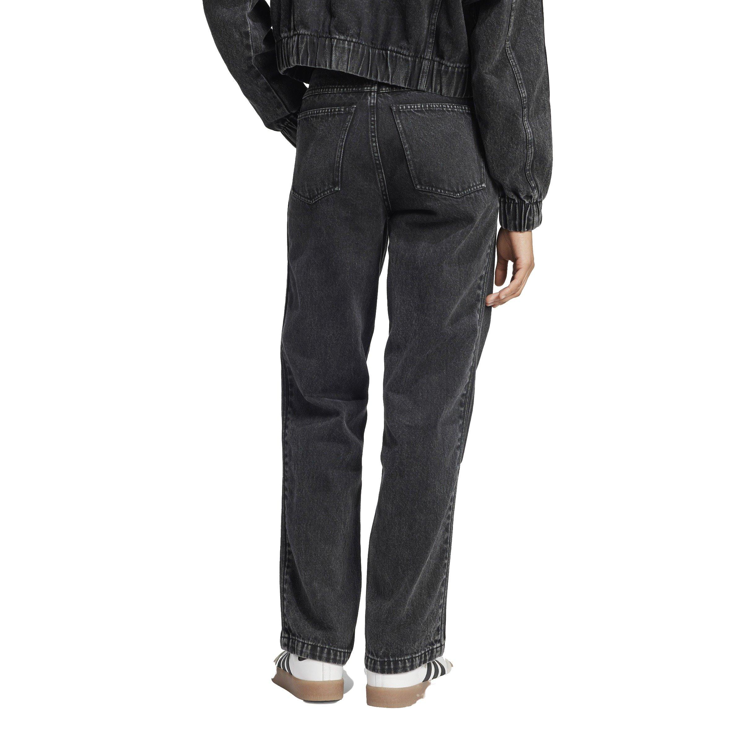 大人気 adidas PREMIUM ESSENTIALS DENIM STRAIGHT LEG パンツ adidas Originals Women's Premium Essentials Denim Straight