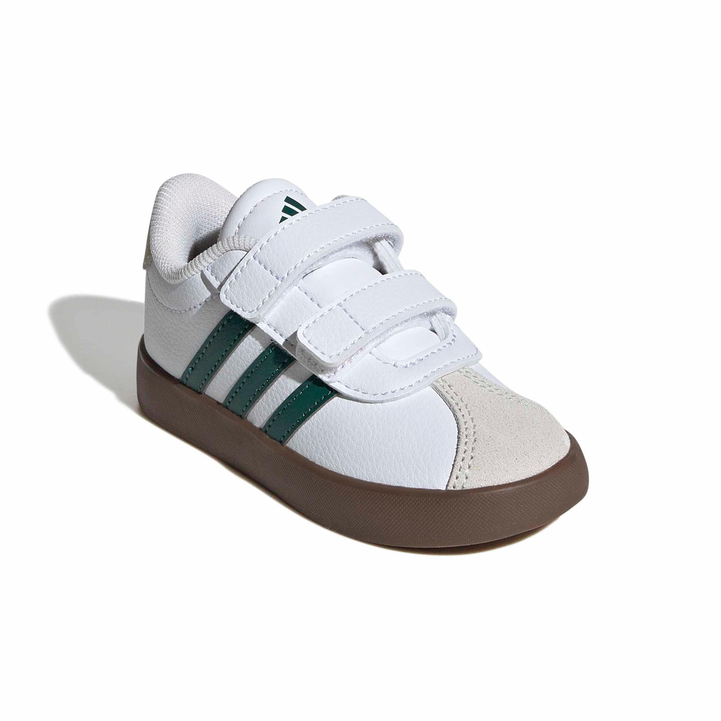 adidas VL Court 3.0 "Ftwr White/Collegiate Green/Gum 5" Infant Boys' Shoe - WHITE/GREEN/GUM