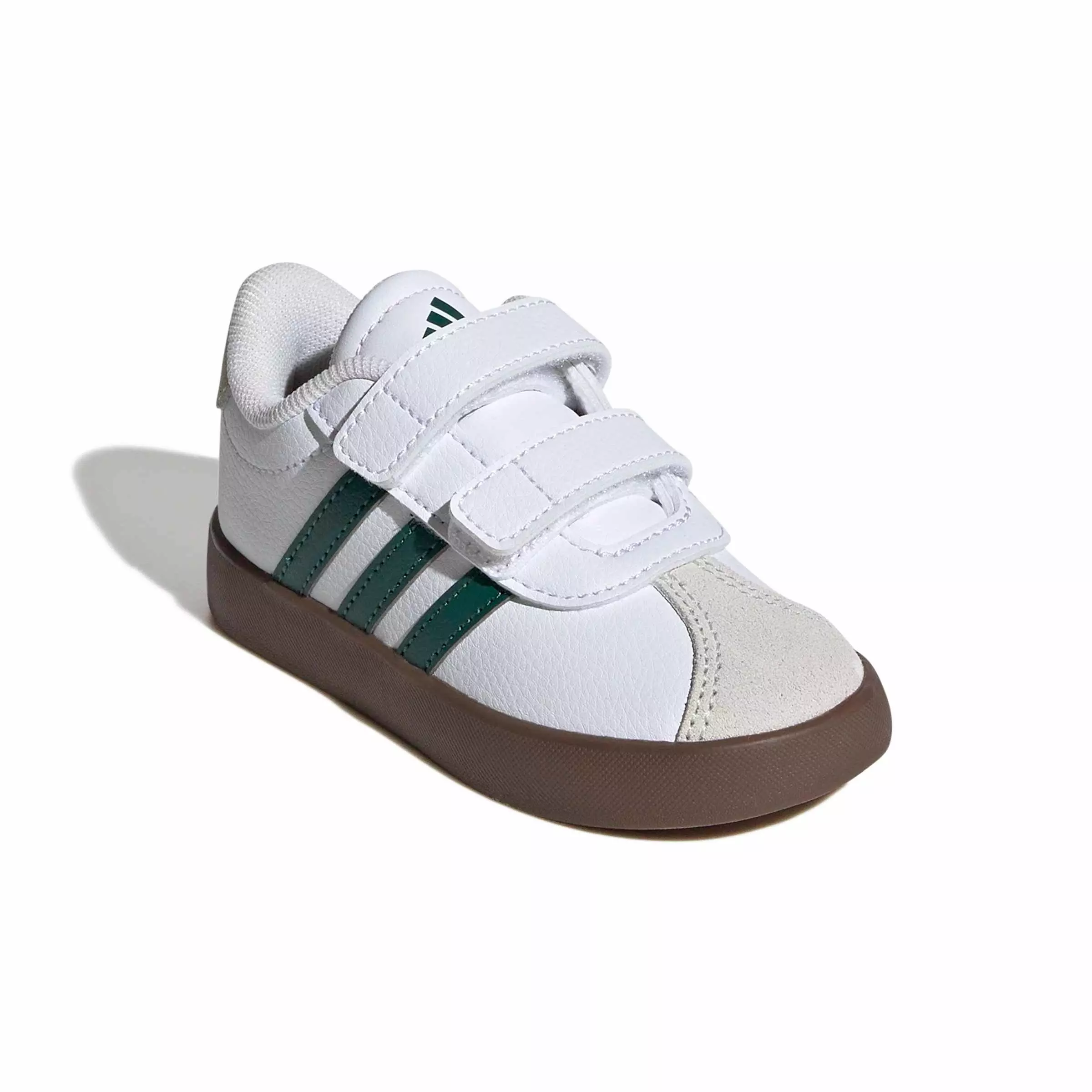 adidas VL Court 3.0 "Ftwr White/Collegiate Green/Gum 5" Infant Boys' Shoe - WHITE/GREEN/GUM