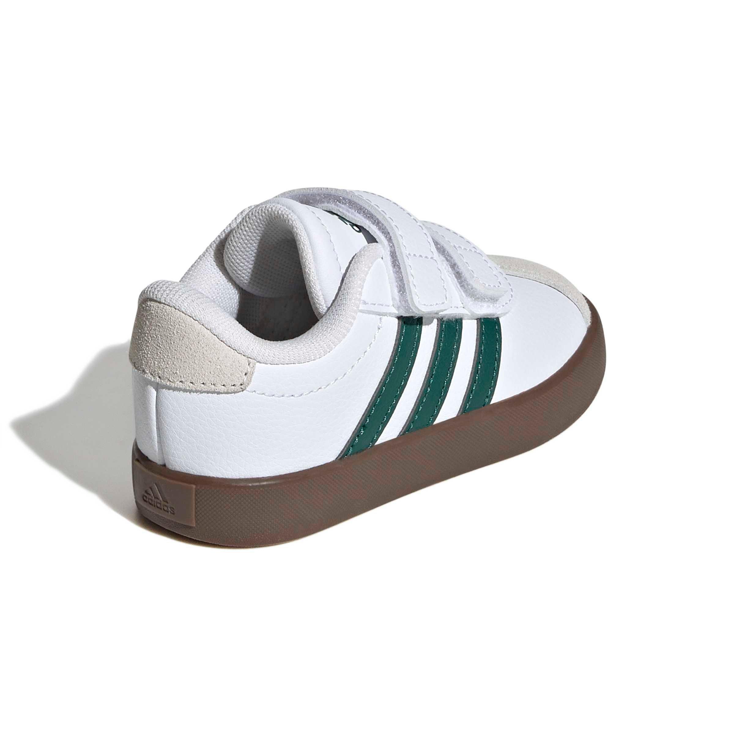adidas VL Court 3.0 "Ftwr White/Collegiate Green/Gum 5" Infant Boys' Shoe - WHITE/GREEN/GUM
