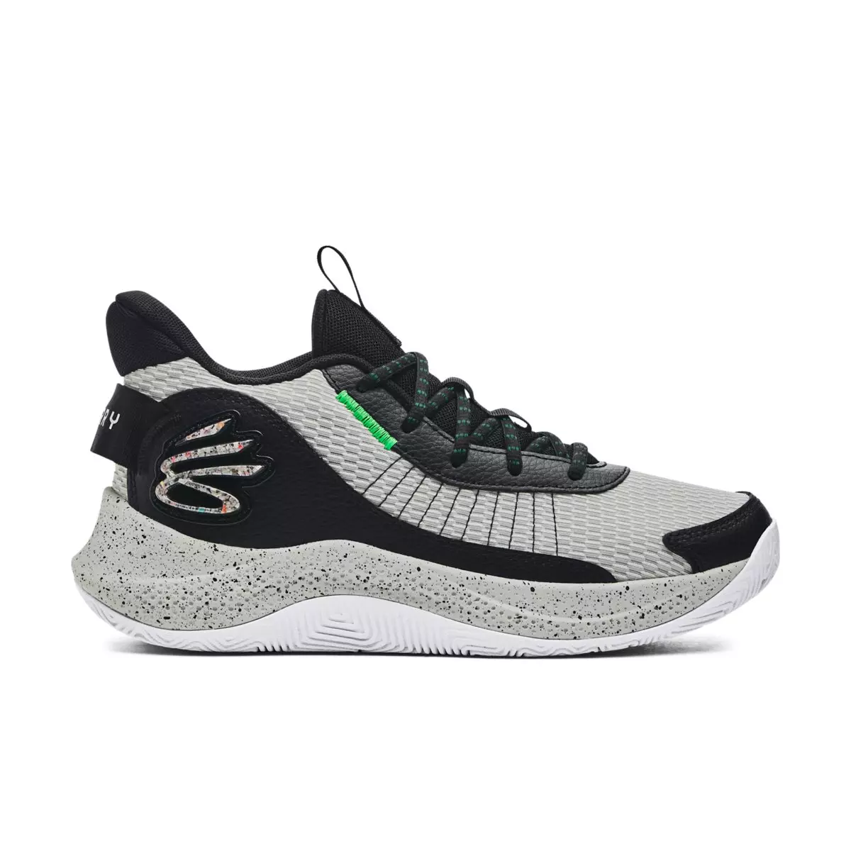 Under Armour Curry 3Z7 "Black/Olive Tint/Green Screen" Unisex Basketball Shoe - BLACK/OLIVE