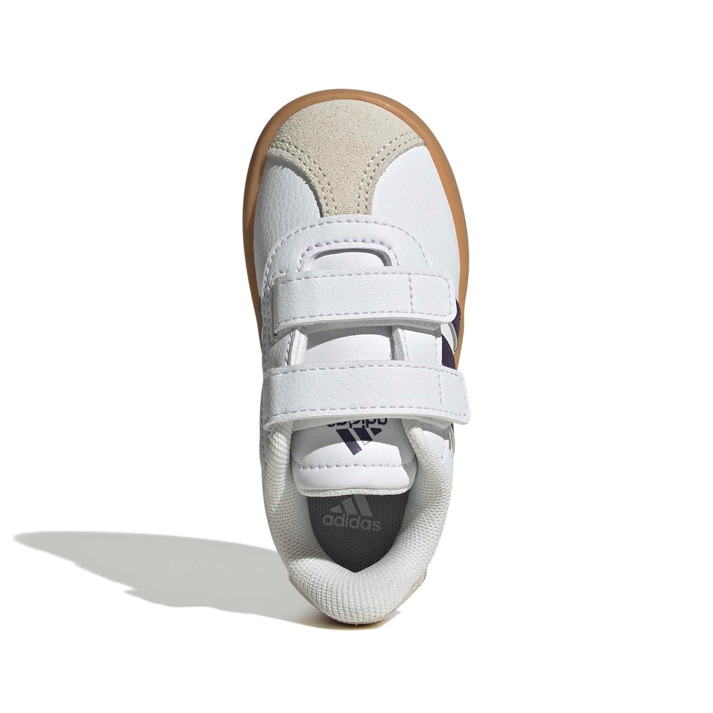 adidas VL Court 3.0 "Ftwr White/Violet/Gum 3" Infant Girls' Shoe - WHITE/VIOLET/GUM