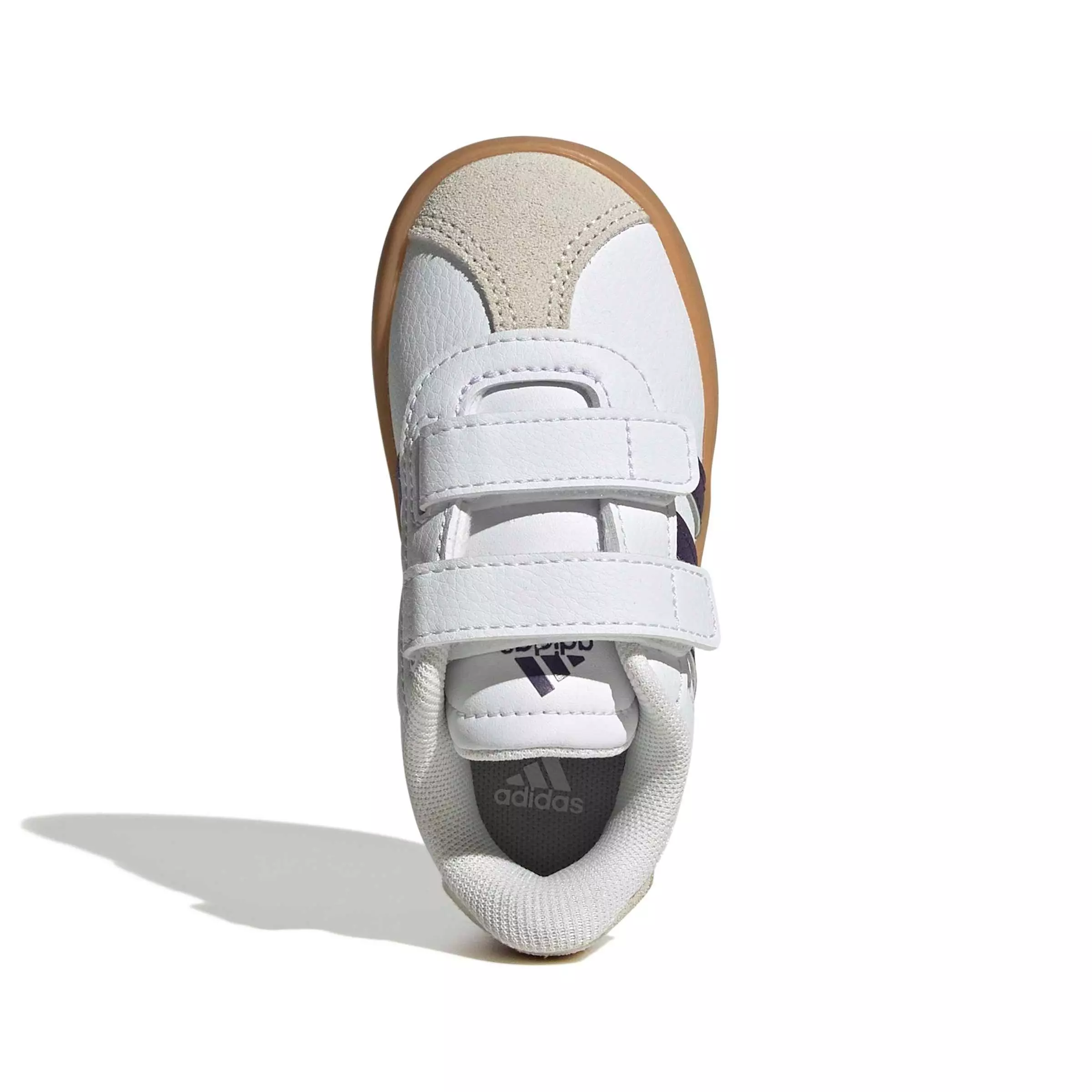 adidas VL Court 3.0 "Ftwr White/Violet/Gum 3" Infant Girls' Shoe - WHITE/VIOLET/GUM