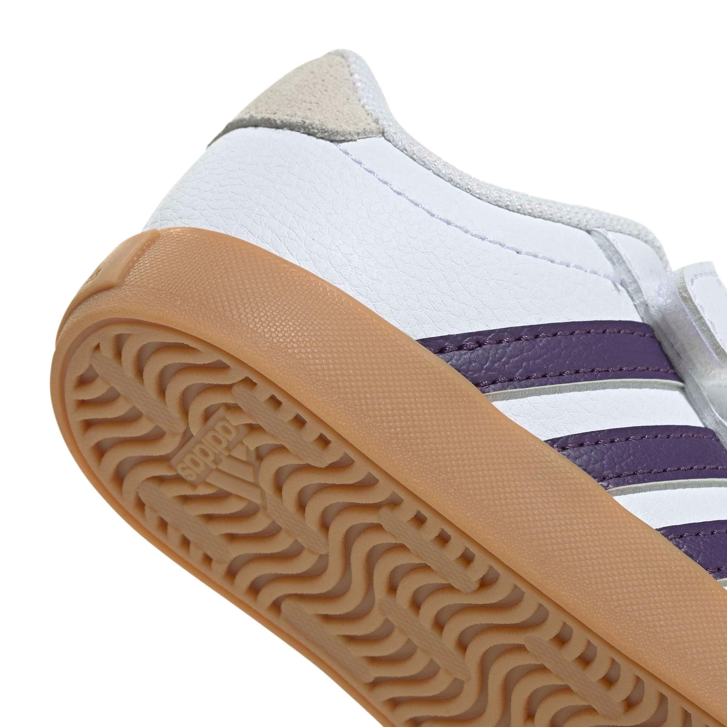 adidas VL Court 3.0 "Ftwr White/Violet/Gum 3" Infant Girls' Shoe - WHITE/VIOLET/GUM