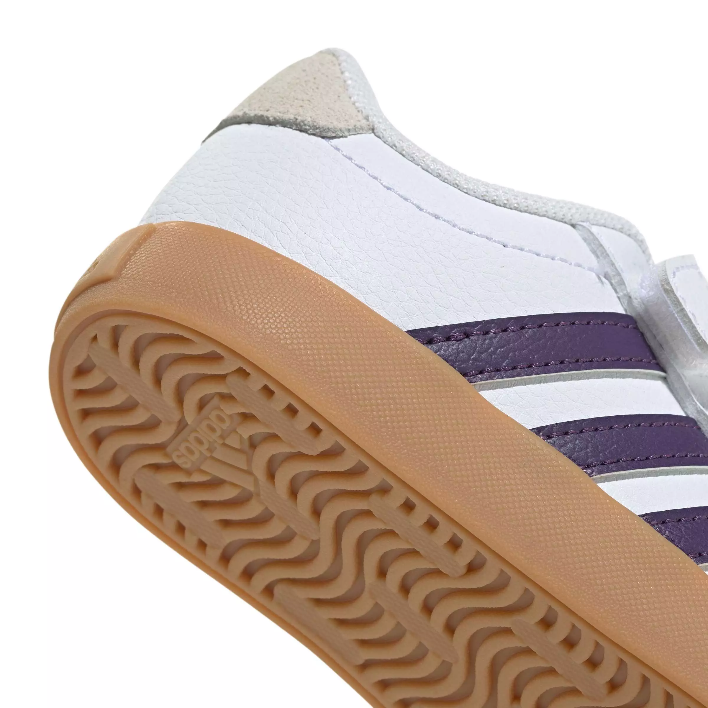adidas VL Court 3.0 "Ftwr White/Violet/Gum 3" Infant Girls' Shoe - WHITE/VIOLET/GUM