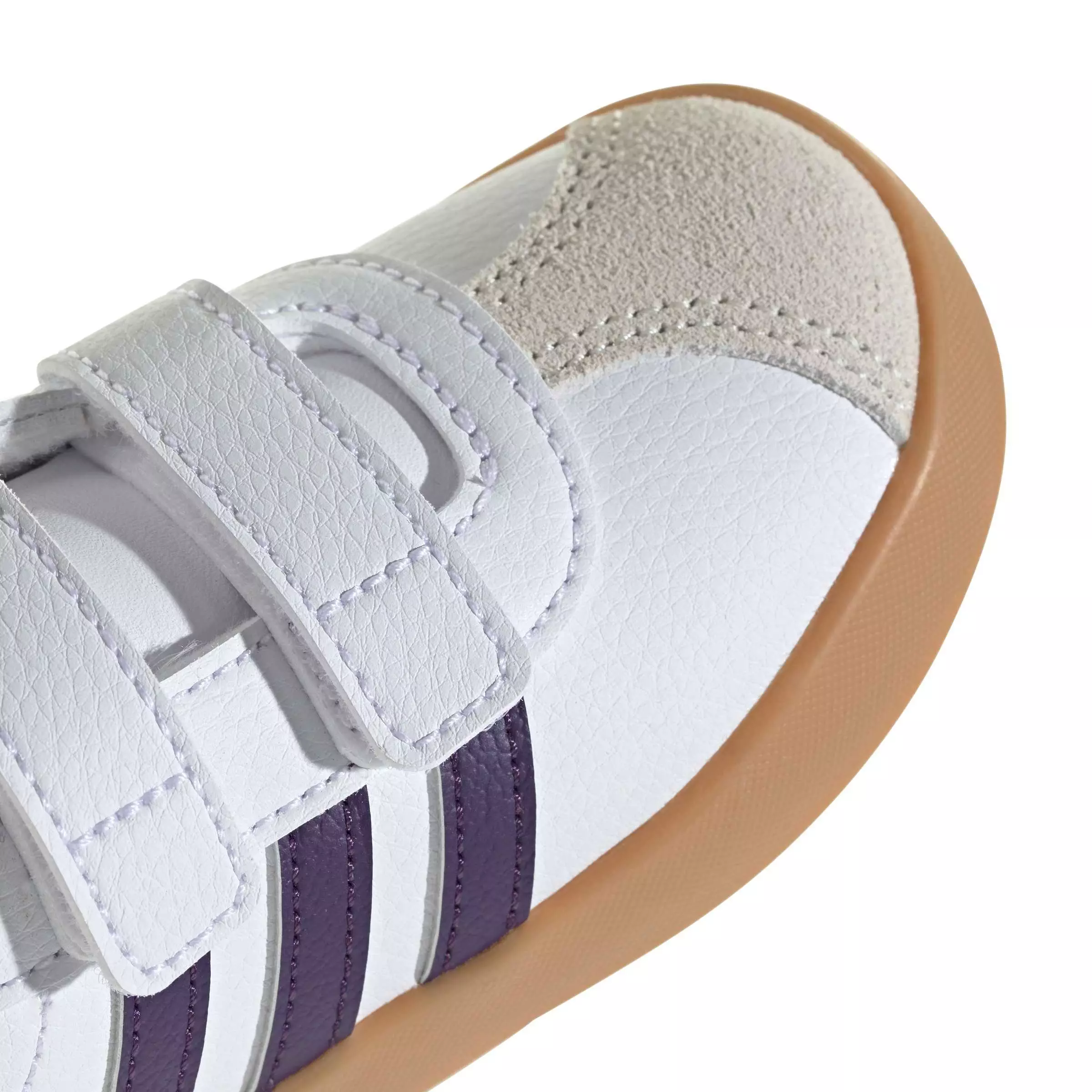 adidas VL Court 3.0 "Ftwr White/Violet/Gum 3" Infant Girls' Shoe - WHITE/VIOLET/GUM