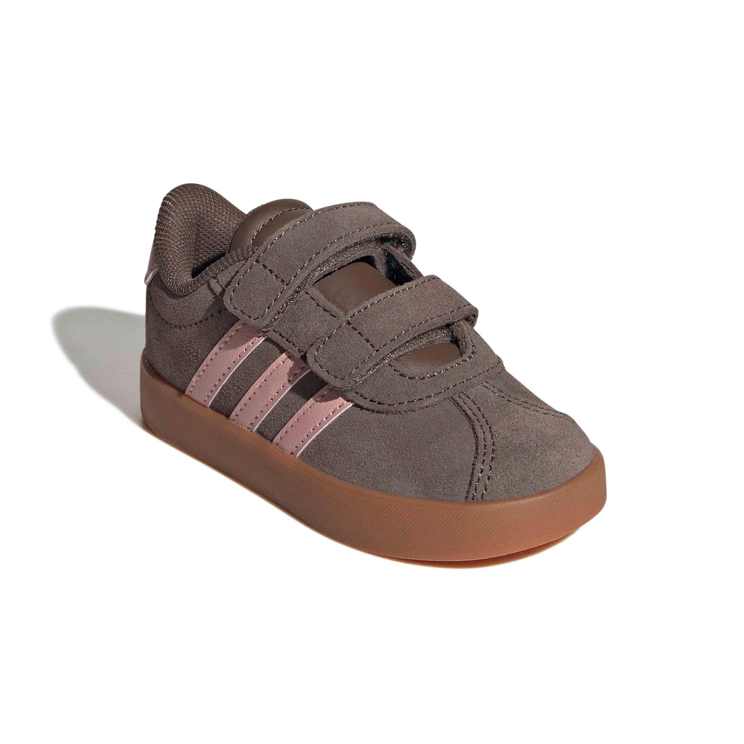 adidas VL Court 3.0 "Earth Strata/Semi Frozen Turbo/Amber Gum" Infant Girls' Shoe - EARTH/TURBO/GUM