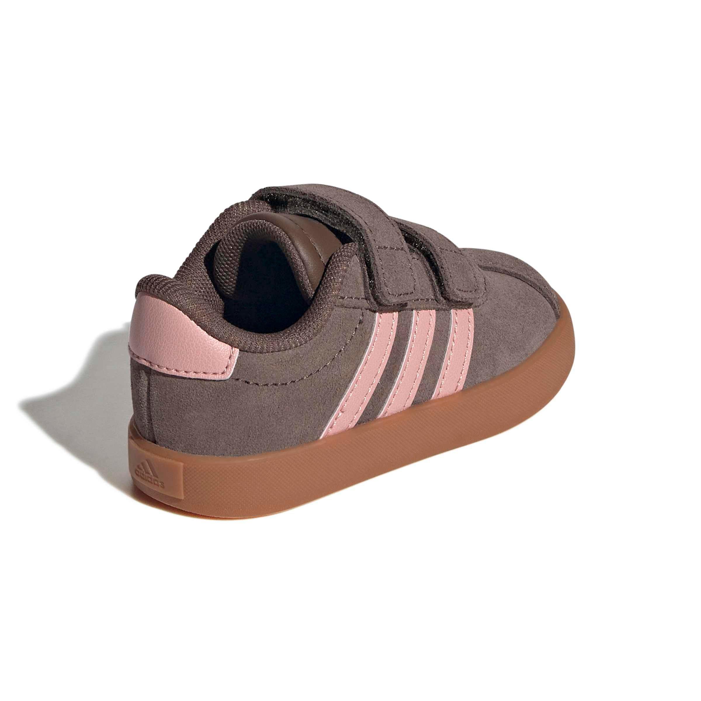 adidas VL Court 3.0 "Earth Strata/Semi Frozen Turbo/Amber Gum" Infant Girls' Shoe - EARTH/TURBO/GUM