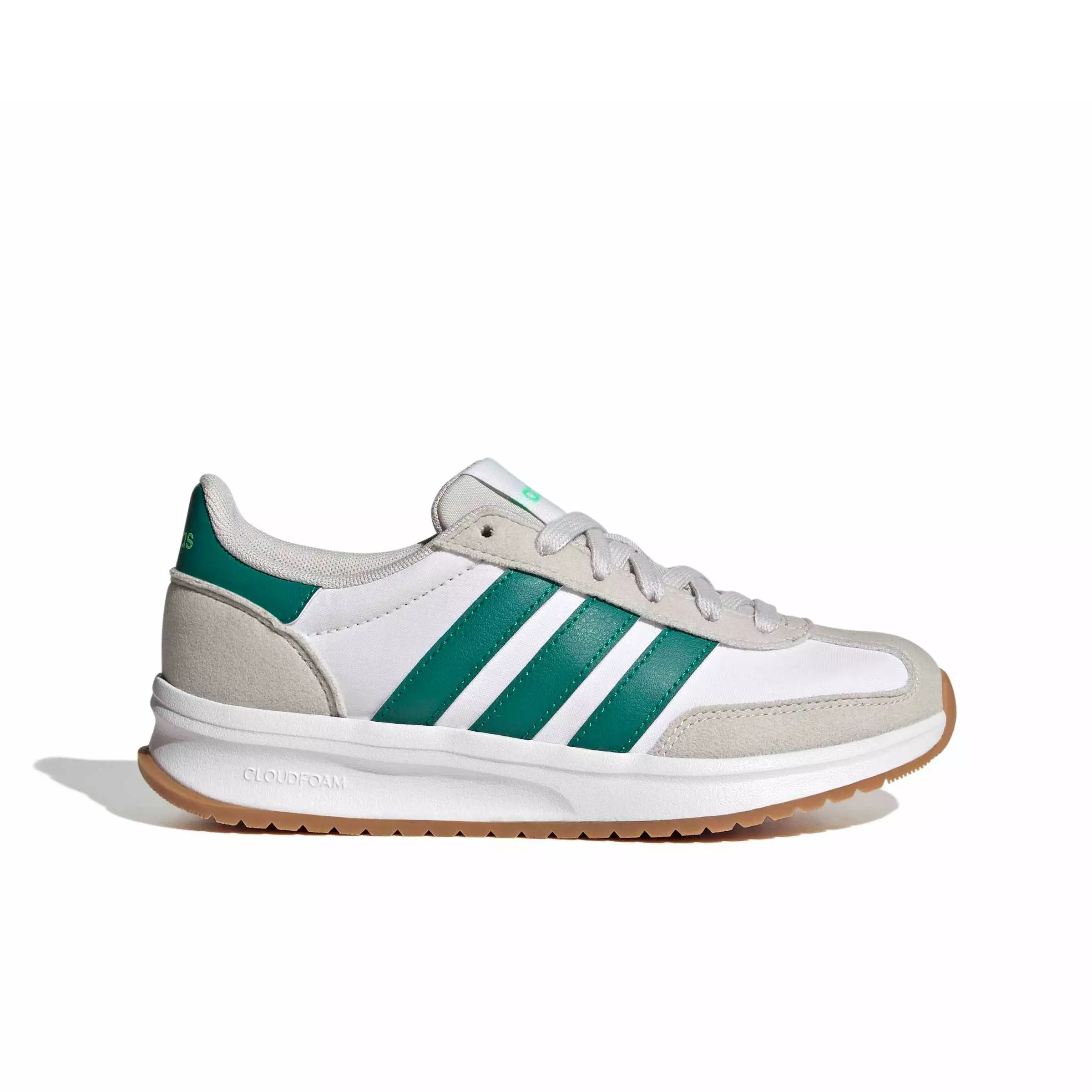 adidas Run 70s 2.0 "Grey One/Equipment Green/Ftwr White" Grade School Boys' Shoe - GREY/GREEN/WHITE