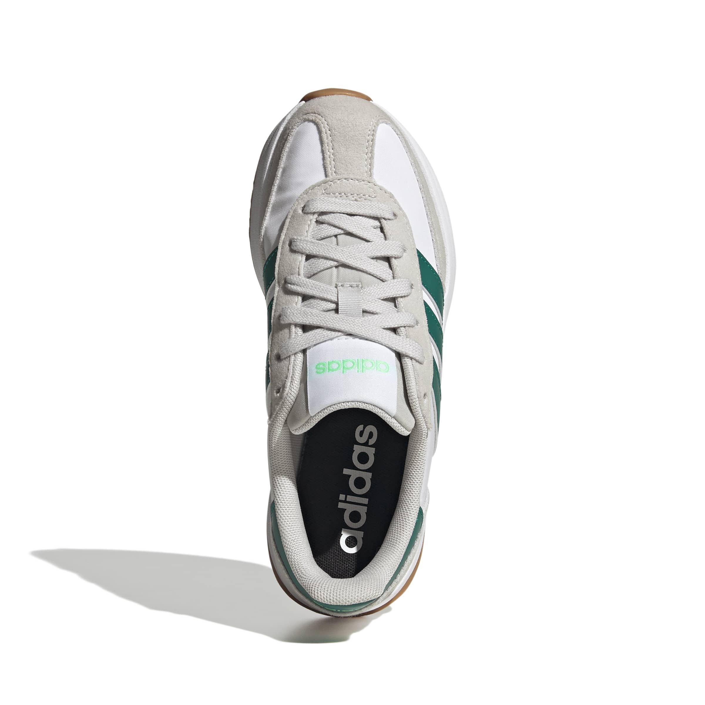 adidas Run 70s 2.0 "Grey One/Equipment Green/Ftwr White" Grade School Boys' Shoe - GREY/GREEN/WHITE