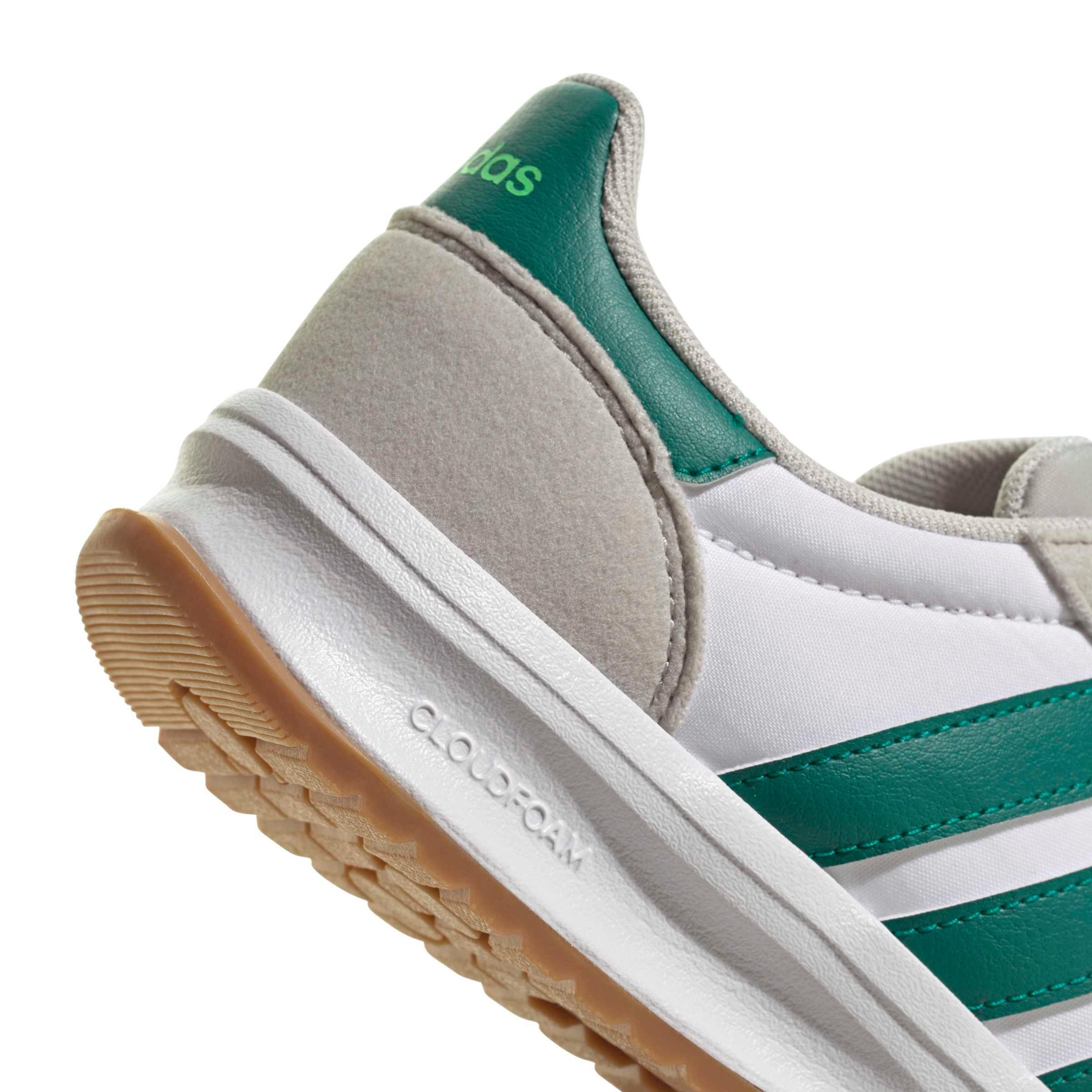 adidas Run 70s 2.0 "Grey One/Equipment Green/Ftwr White" Grade School Boys' Shoe - GREY/GREEN/WHITE