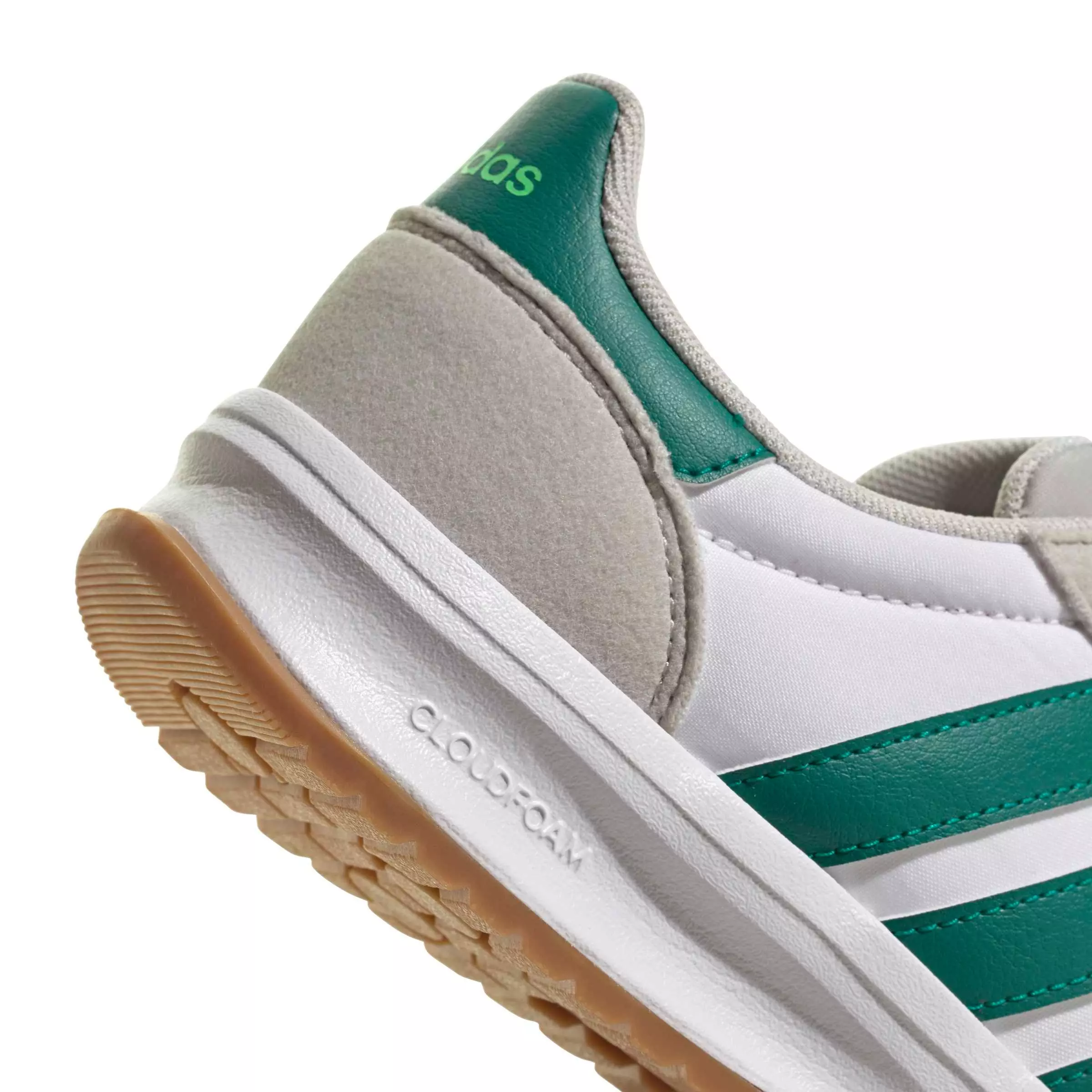 adidas Run 70s 2.0 "Grey One/Equipment Green/Ftwr White" Grade School Boys' Shoe - GREY/GREEN/WHITE