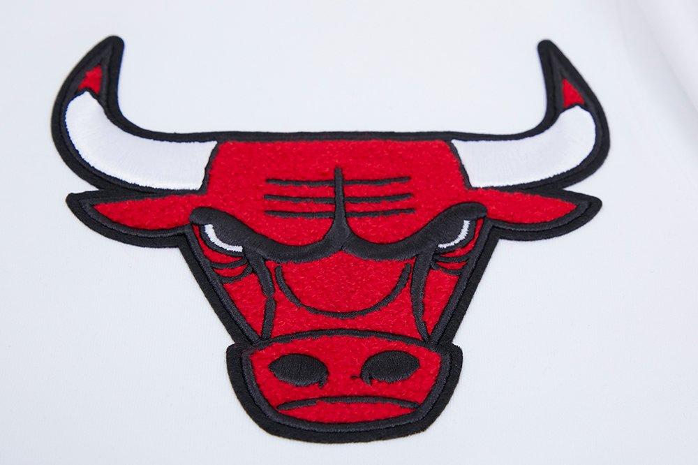 Pro Standard Men's NBA Chicago Bulls Classic Chenille FZ PO Jacket -White - WHITE Thumbnail View 5