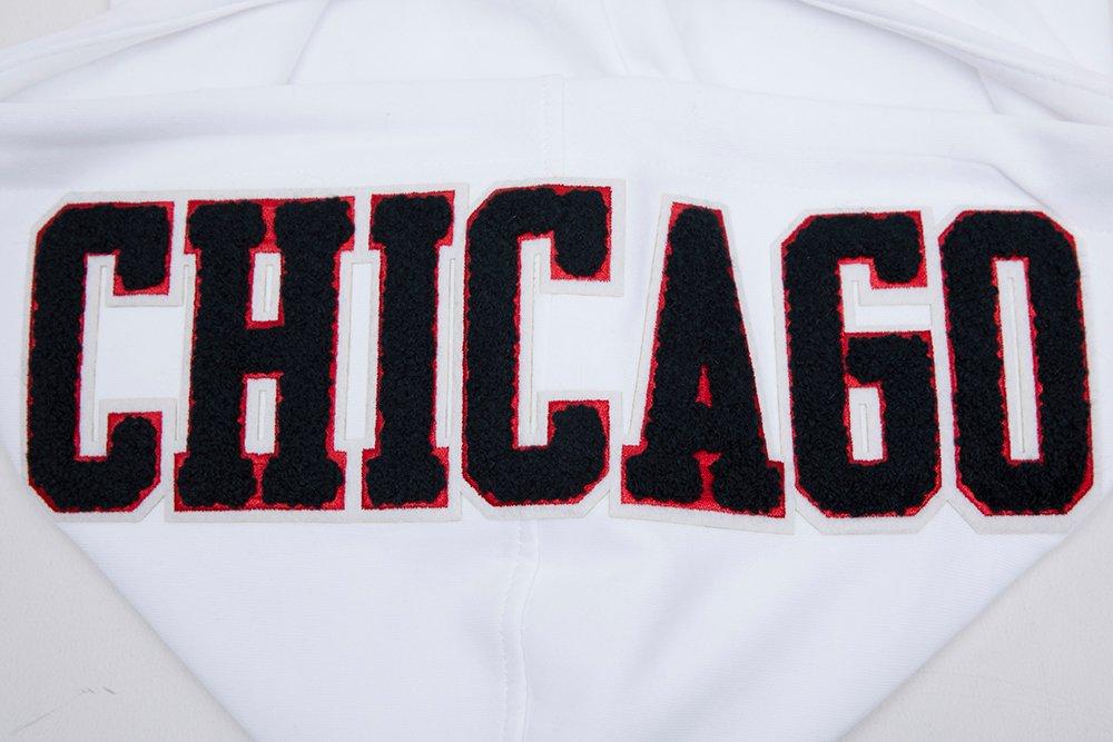 Pro Standard Men's NBA Chicago Bulls Classic Chenille FZ PO Jacket -White - WHITE Thumbnail View 8