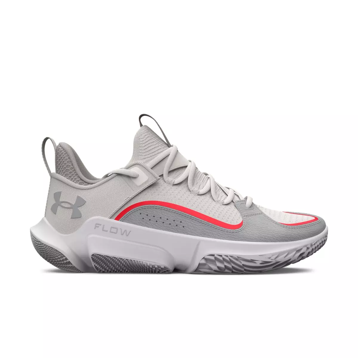 Under Armour Flow Future X 3 "Mod Grey/White Clay" Unisex Basketball Shoe - GREY/WHITE