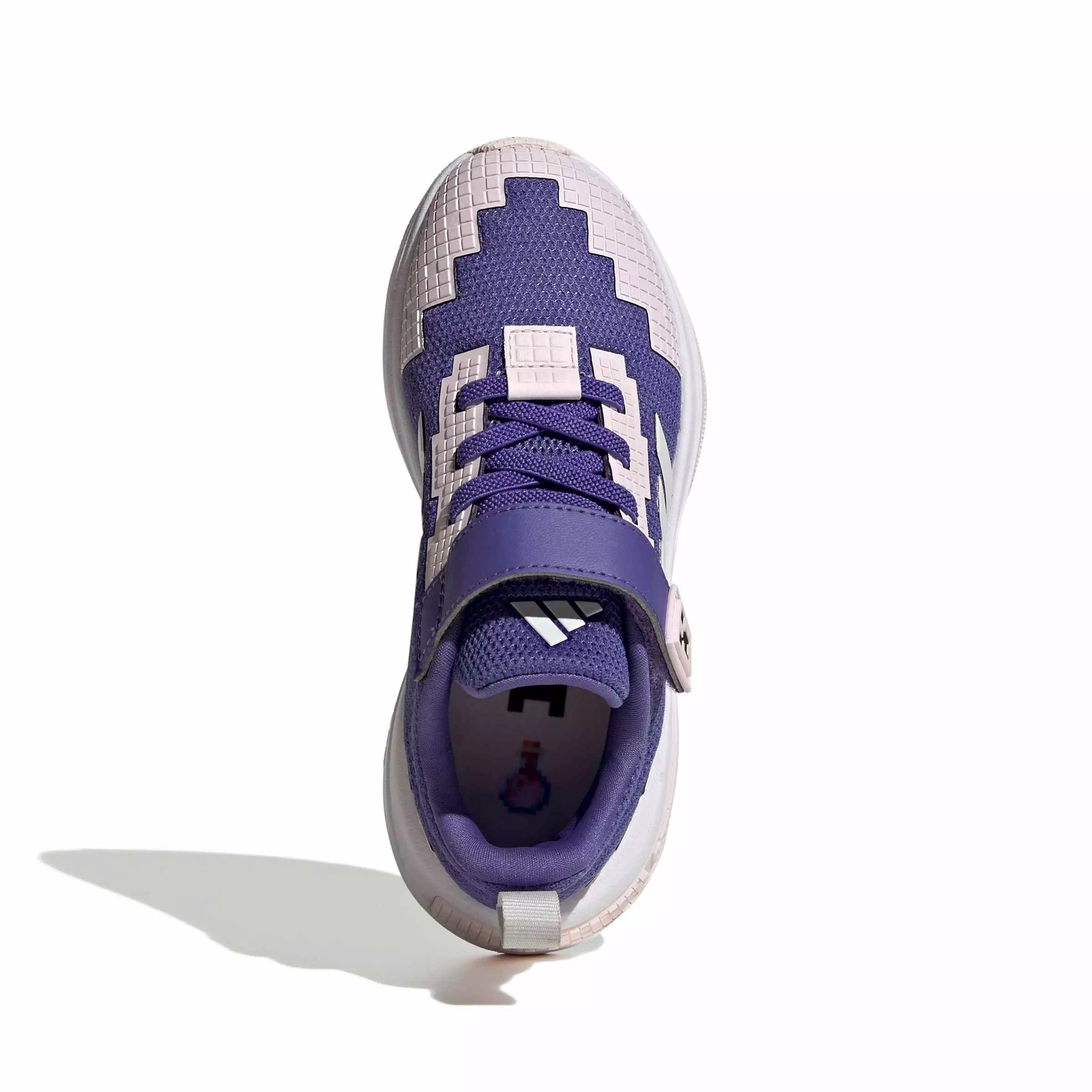 adidas Minecraft Pro "Purple/Crystal White/Distilled Pink" Preschool Girls' Shoe - PURPLE/WHITE/PINK