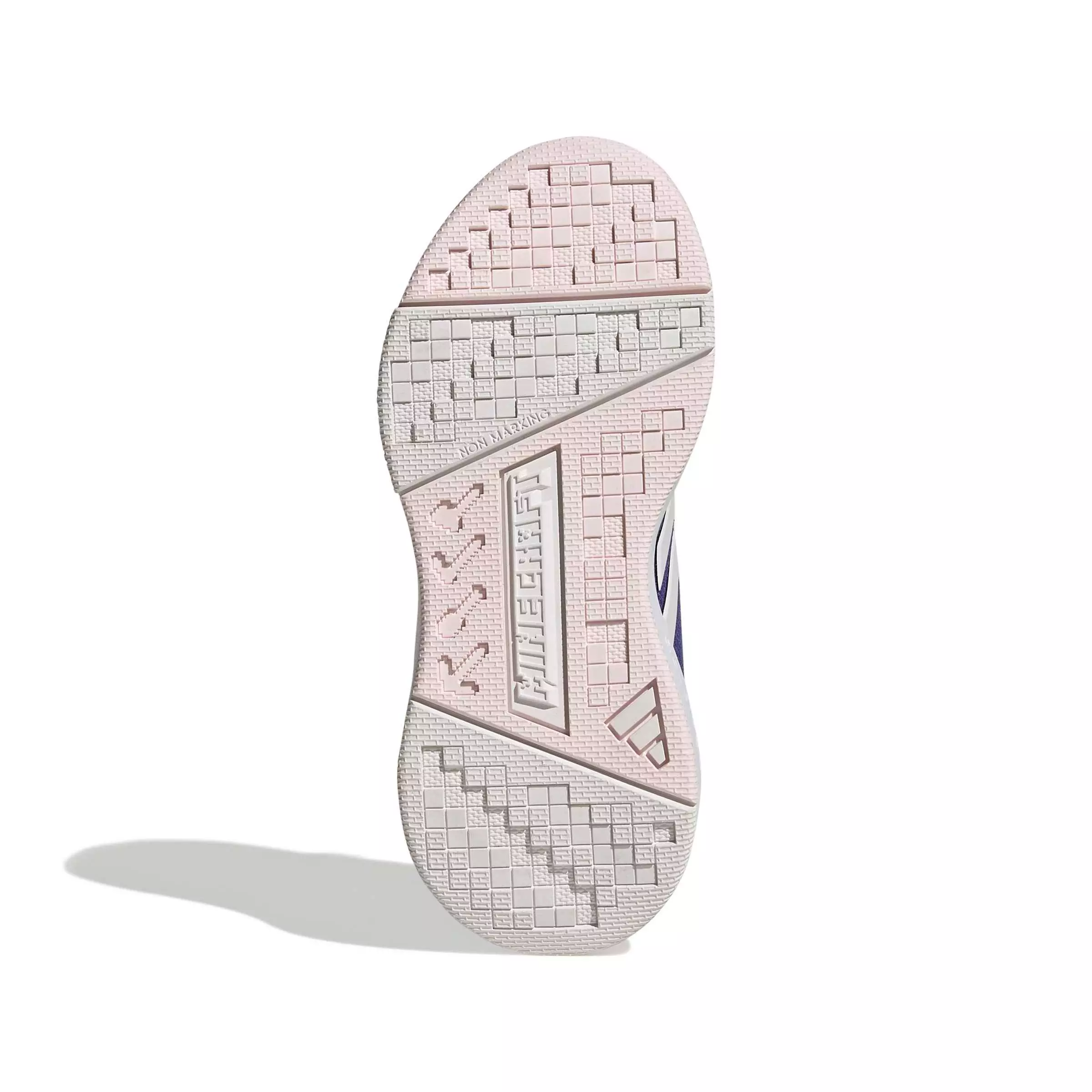 adidas Minecraft Pro "Purple/Crystal White/Distilled Pink" Preschool Girls' Shoe - PURPLE/WHITE/PINK