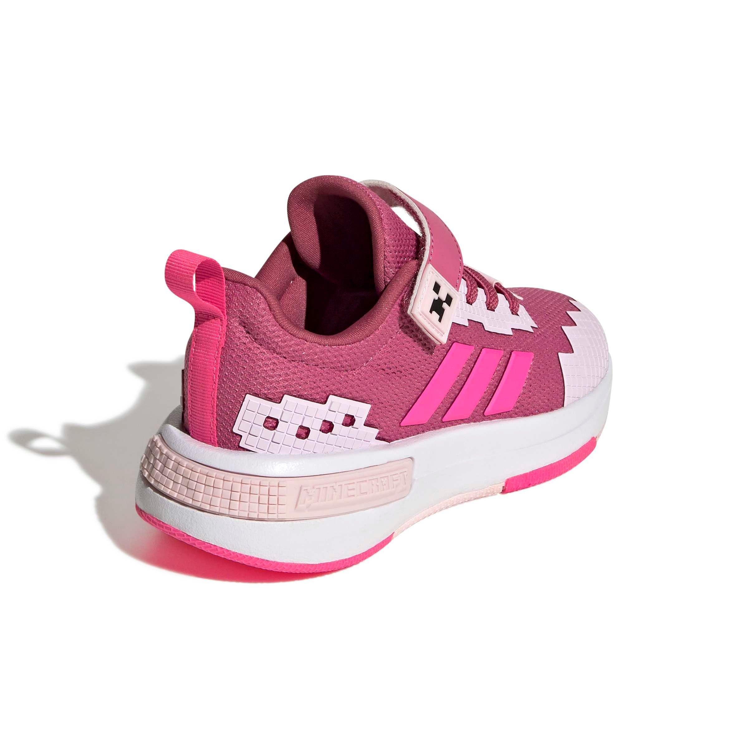 adidas Minecraft Pro "Dual Magenta/Lucid Pink/Clear Pink" Preschool Girls' Shoe - MAGENTA/PINK/PINK