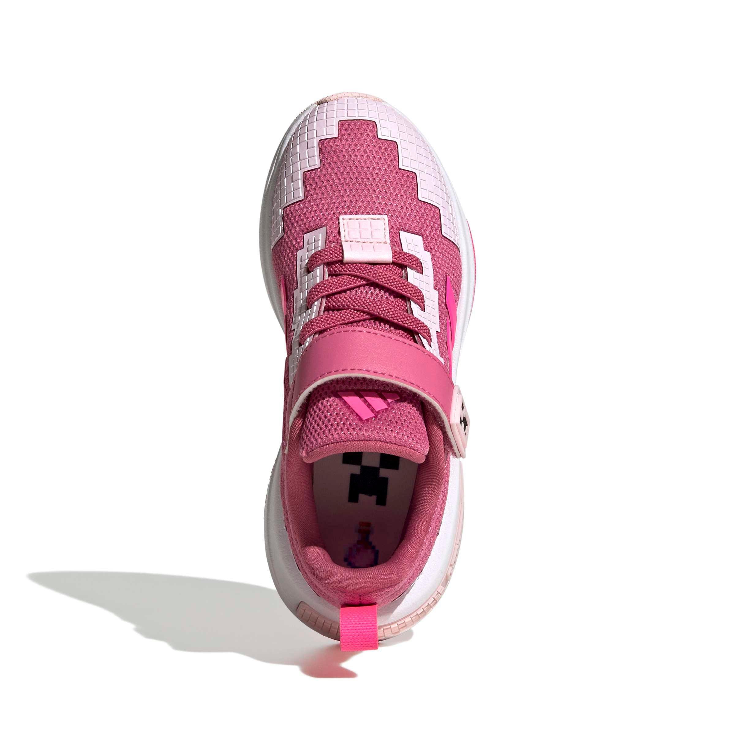 adidas Minecraft Pro "Dual Magenta/Lucid Pink/Clear Pink" Preschool Girls' Shoe - MAGENTA/PINK/PINK