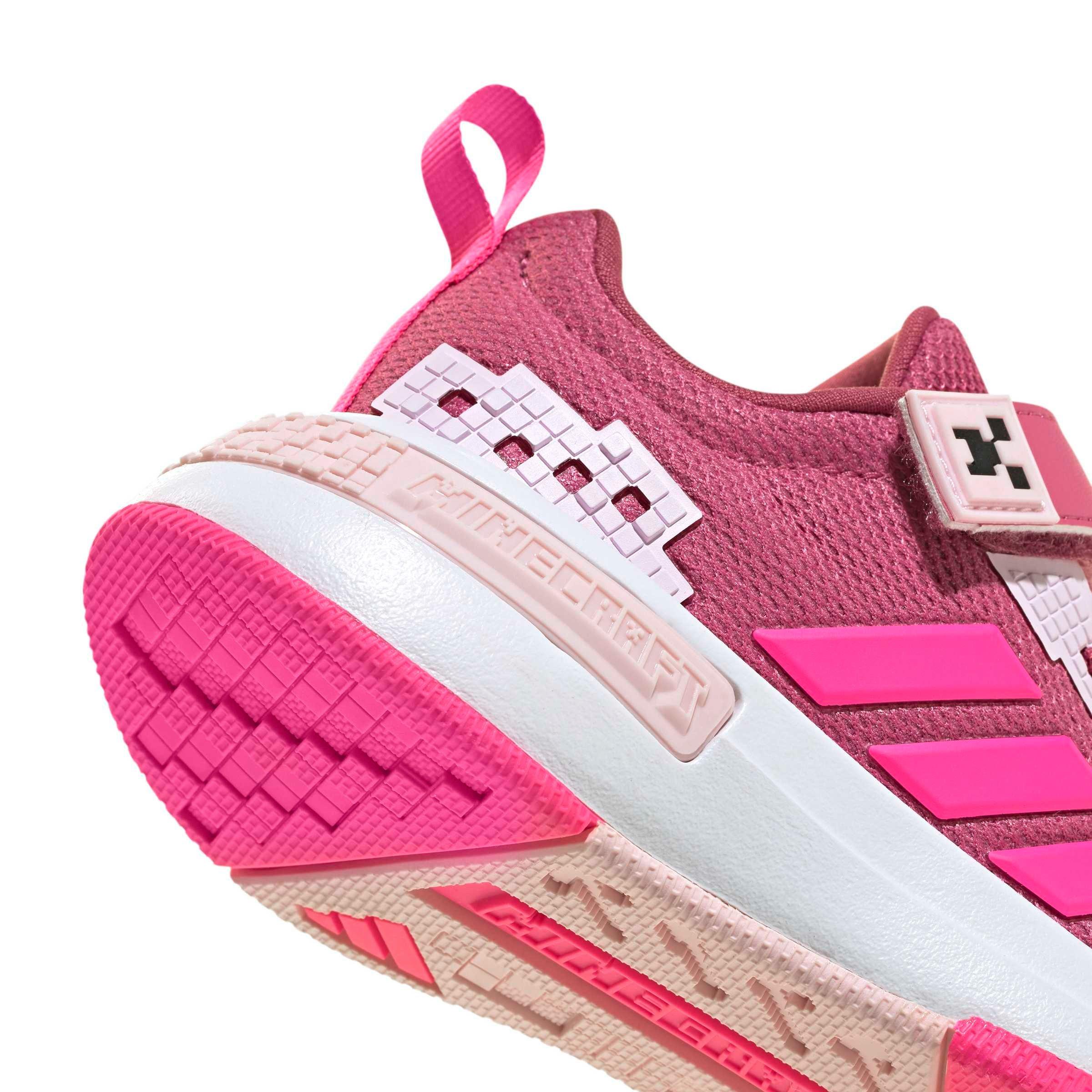 adidas Minecraft Pro "Dual Magenta/Lucid Pink/Clear Pink" Preschool Girls' Shoe - MAGENTA/PINK/PINK