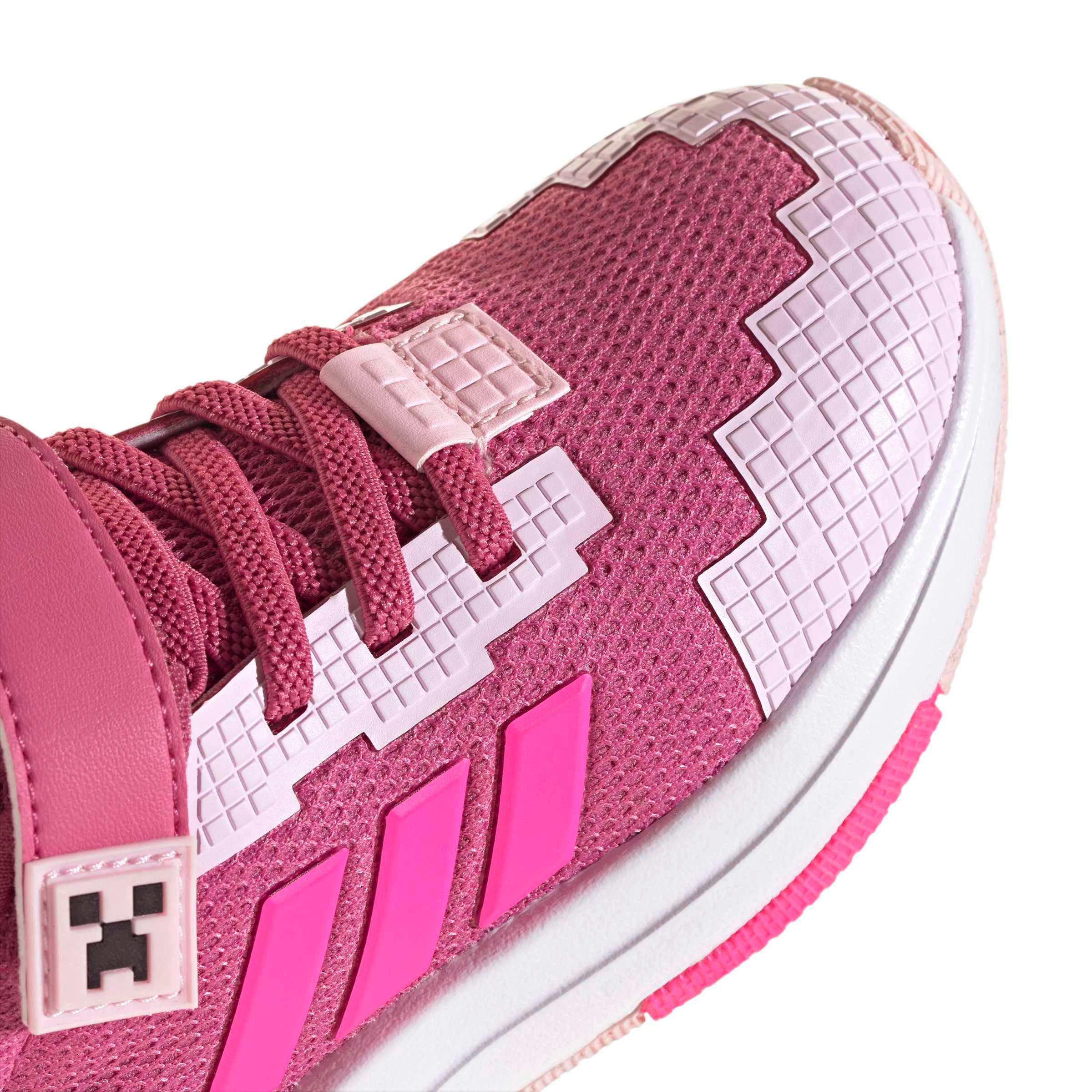 adidas Minecraft Pro "Dual Magenta/Lucid Pink/Clear Pink" Preschool Girls' Shoe - MAGENTA/PINK/PINK