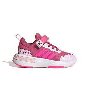 adidas Minecraft Pro "Dual Magenta/Lucid Pink/Clear Pink" Preschool Girls' Shoe - MAGENTA/PINK/PINK