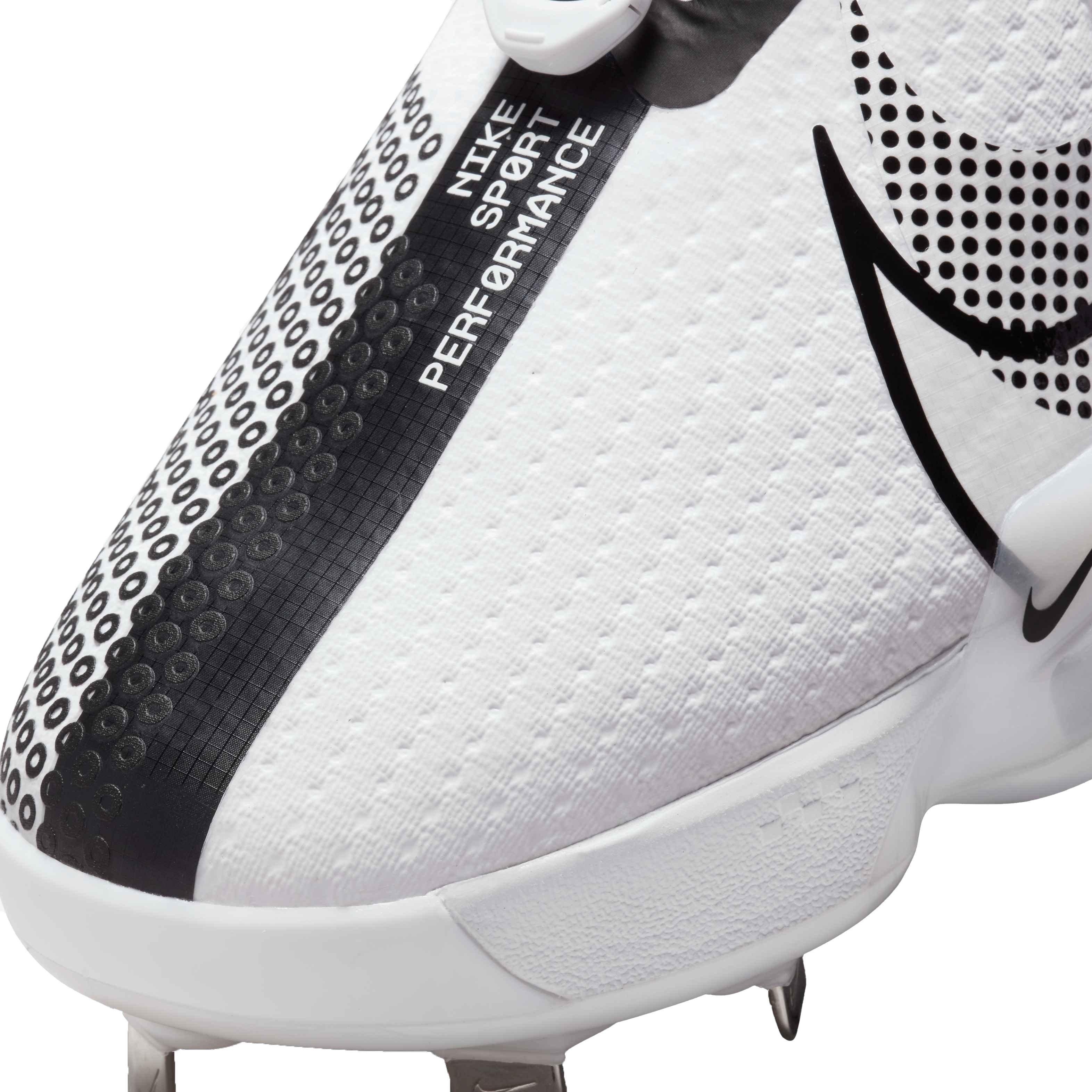 Nike Force Zoom Trout 7 "White/Black/Dynamic Turquoise/Pure Platinum" Men's Baseball Cleat - WHITE Thumbnail View 7
