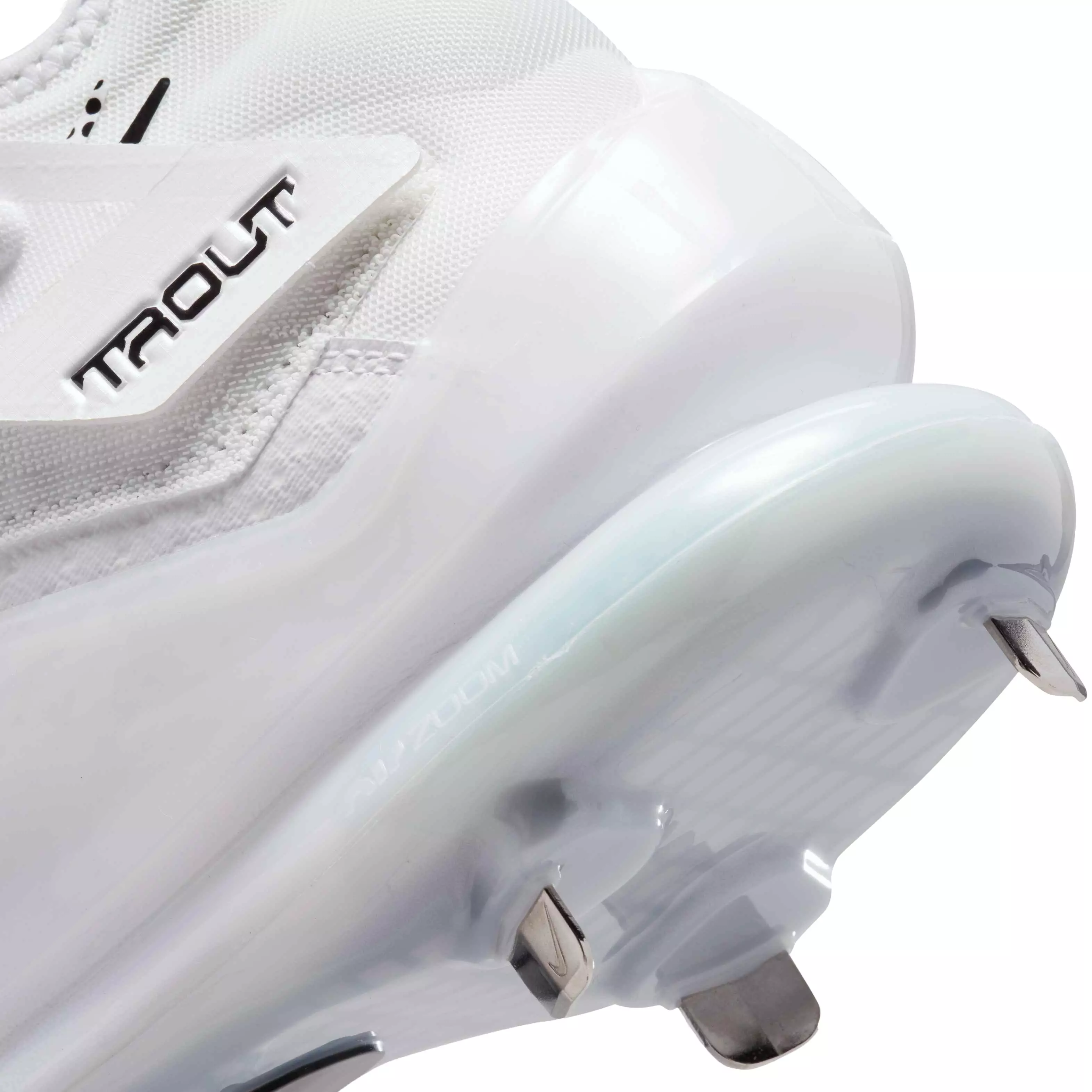Nike Force Zoom Trout 7 "White/Black/Dynamic Turquoise/Pure Platinum" Men's Baseball Cleat - WHITE