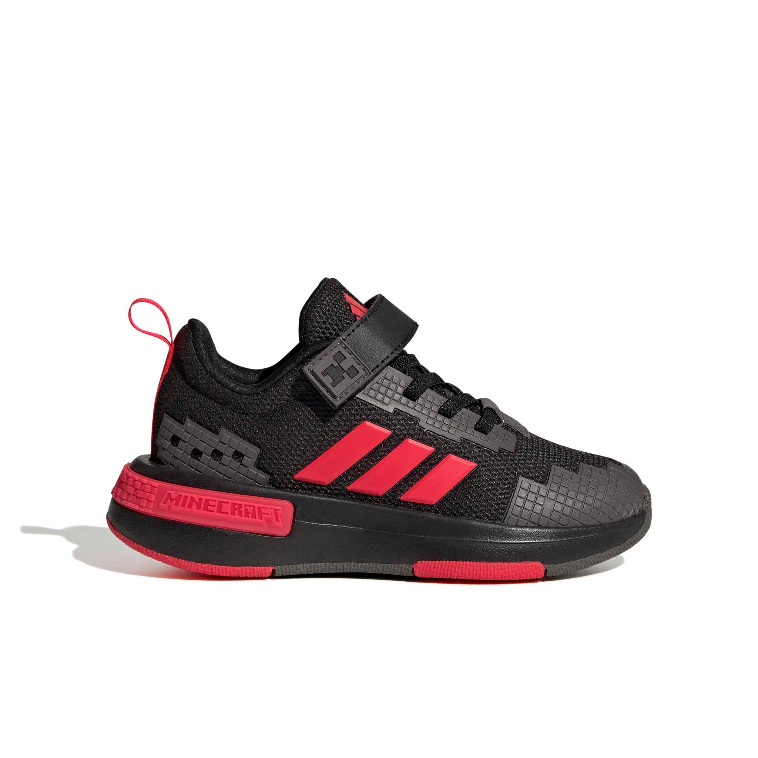 adidas Minecraft Pro "Core Black/Lucid Red/Grey Strata" Preschool Boys' Shoe - BLACK/RED/GREY