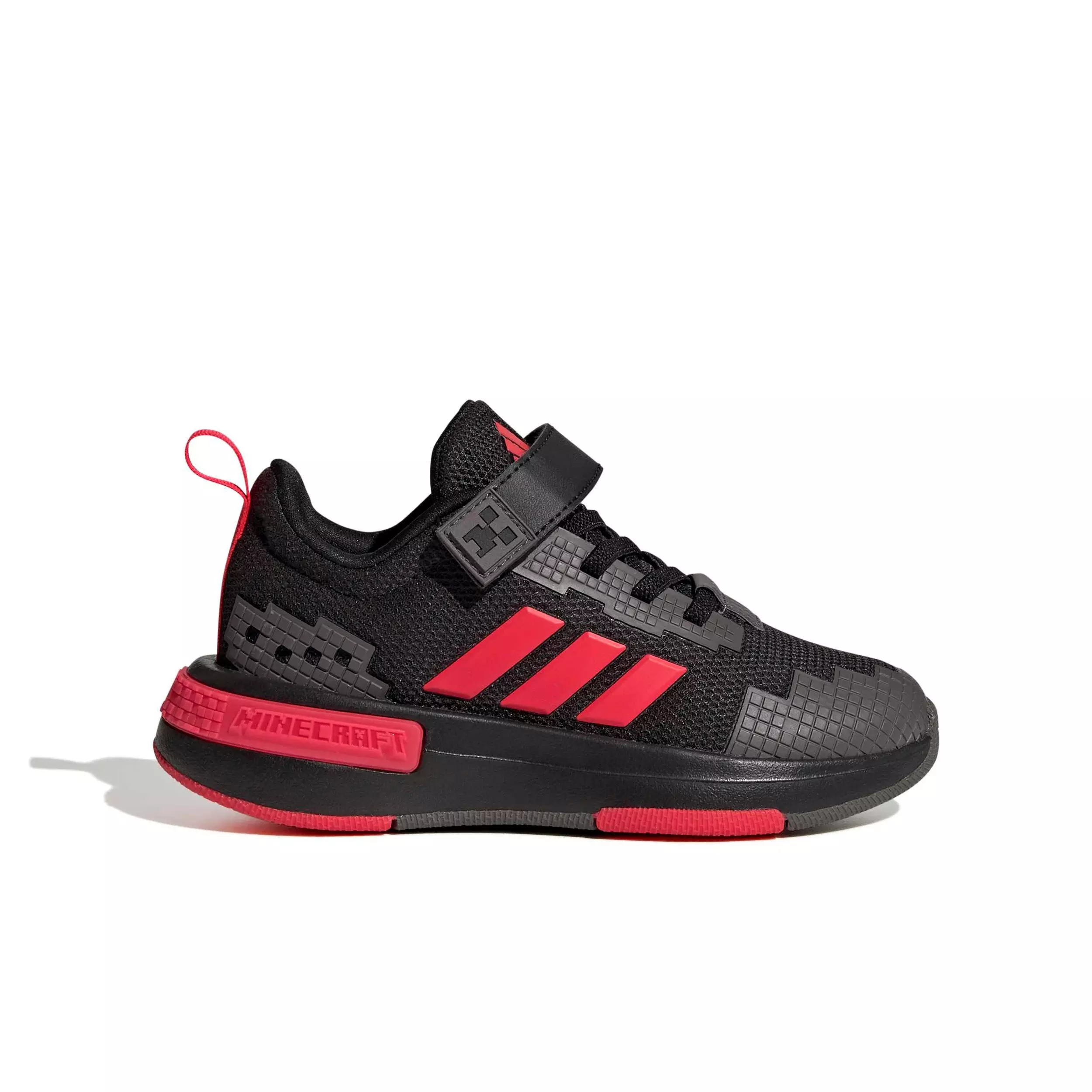 adidas Minecraft Pro "Core Black/Lucid Red/Grey Strata" Preschool Boys' Shoe - BLACK/RED/GREY