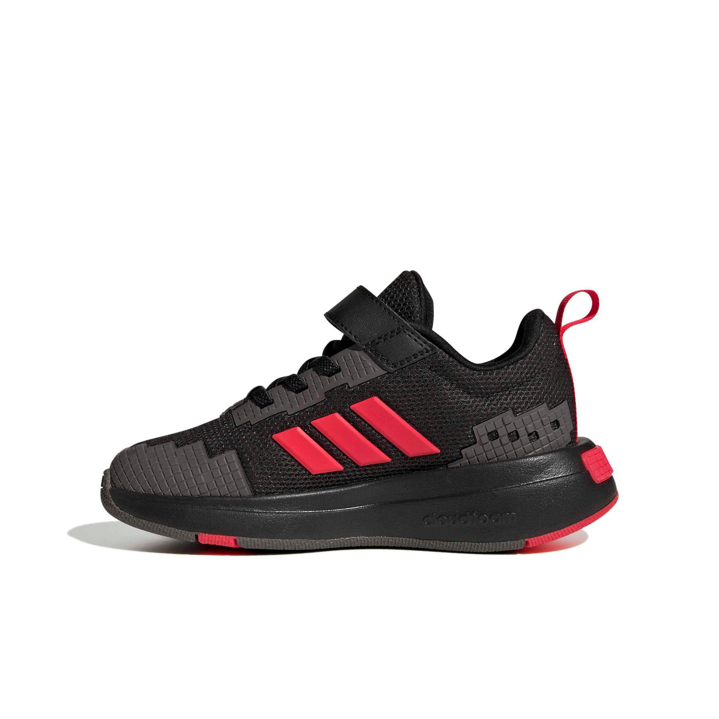 adidas Minecraft Pro "Core Black/Lucid Red/Grey Strata" Preschool Boys' Shoe - BLACK/RED/GREY