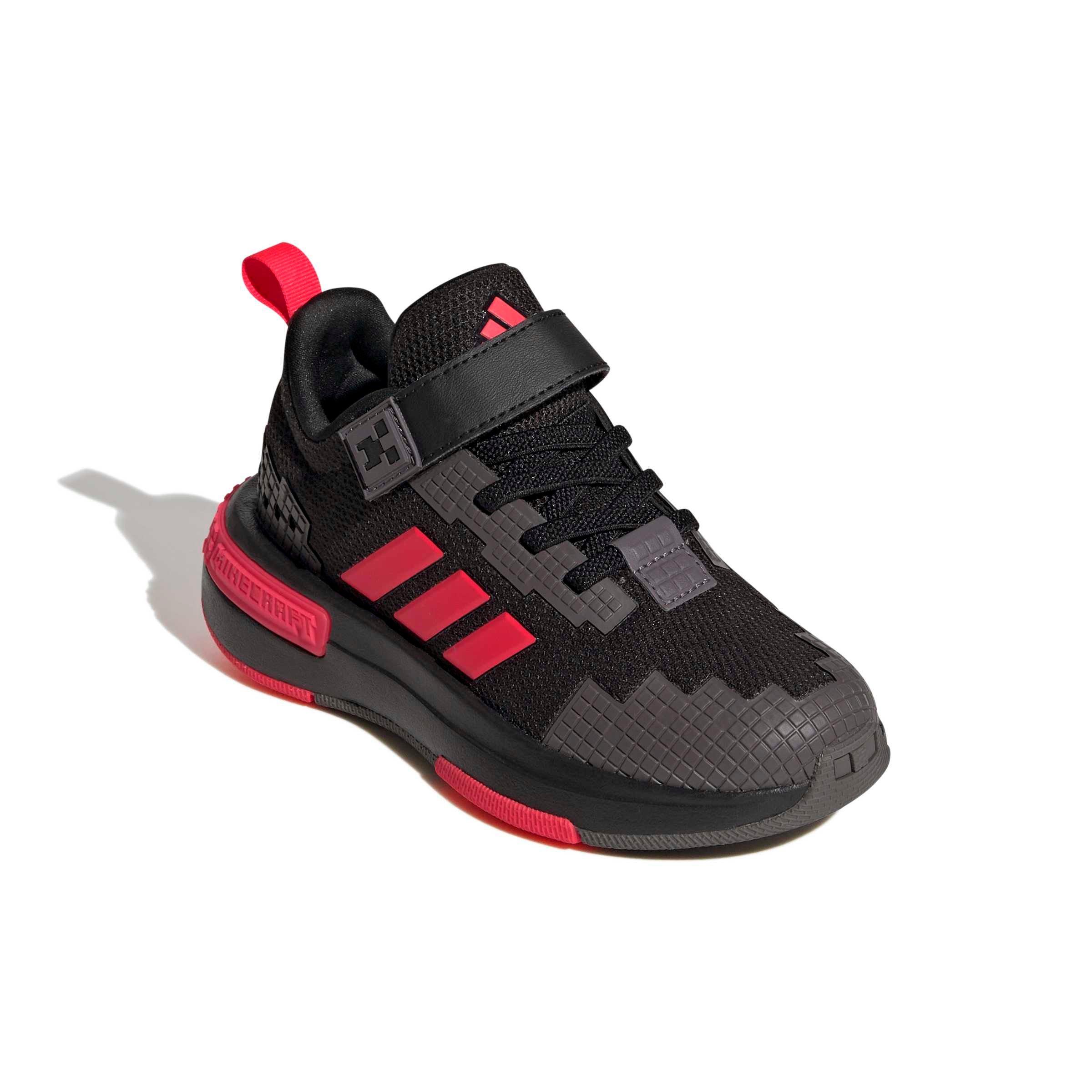 adidas Minecraft Pro "Core Black/Lucid Red/Grey Strata" Preschool Boys' Shoe - BLACK/RED/GREY