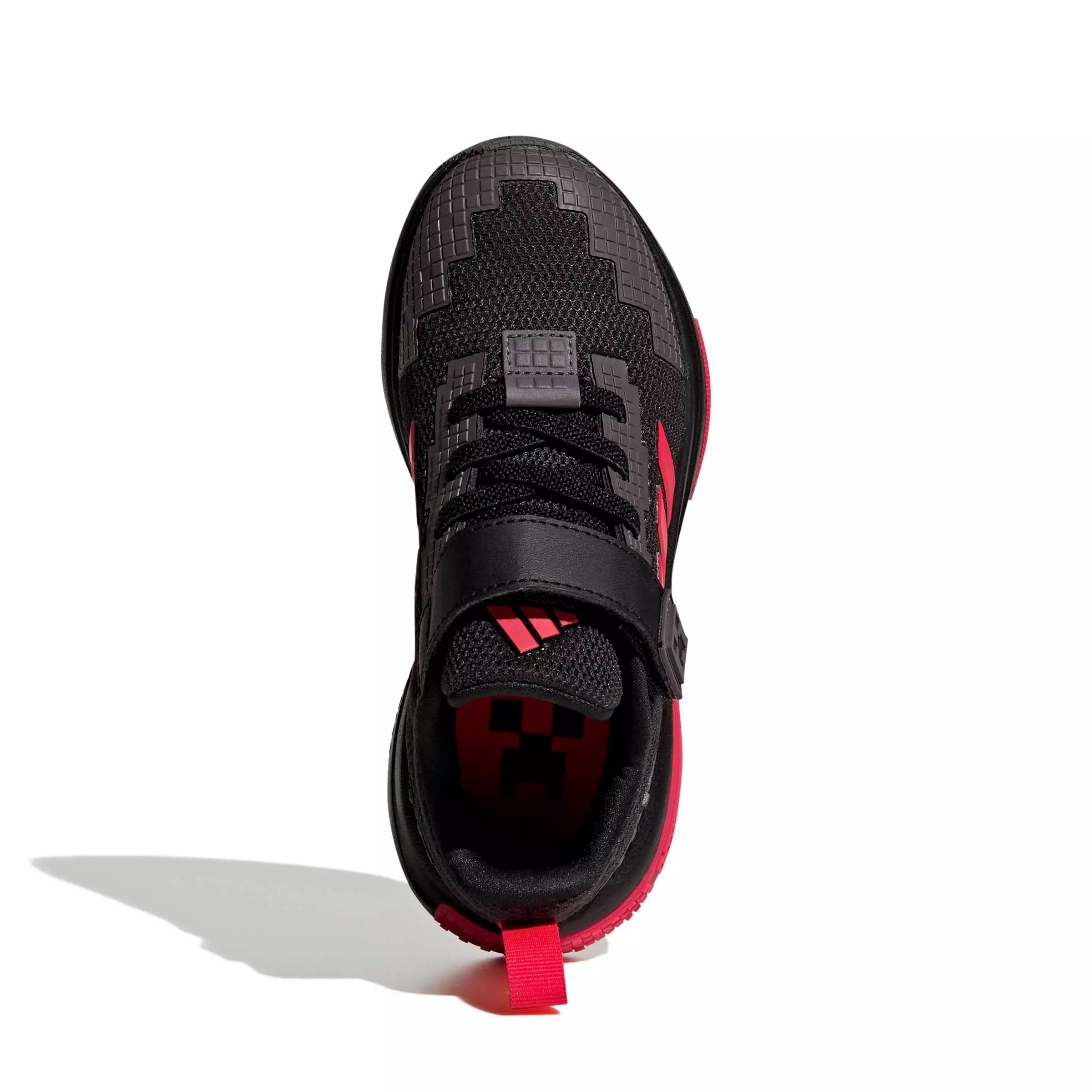 adidas Minecraft Pro "Core Black/Lucid Red/Grey Strata" Preschool Boys' Shoe - BLACK/RED/GREY