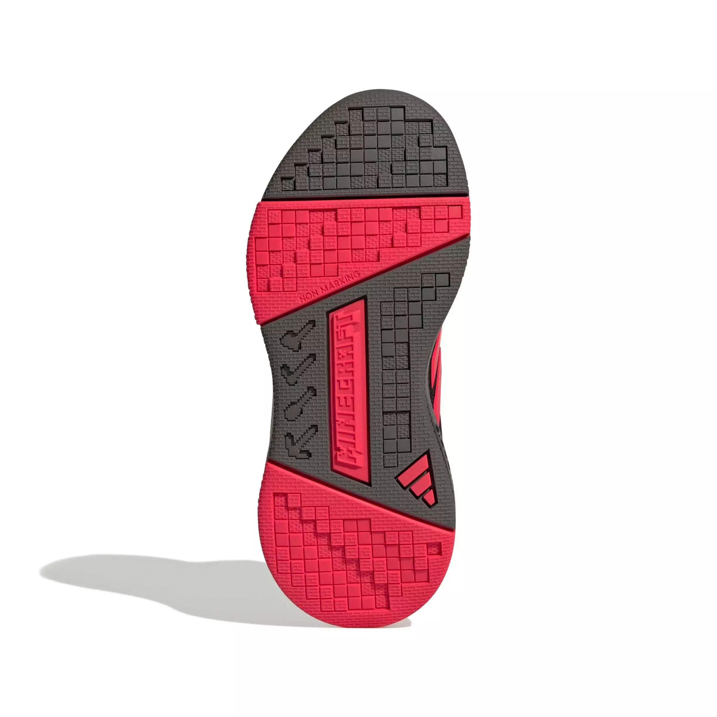 adidas Minecraft Pro "Core Black/Lucid Red/Grey Strata" Preschool Boys' Shoe - BLACK/RED/GREY