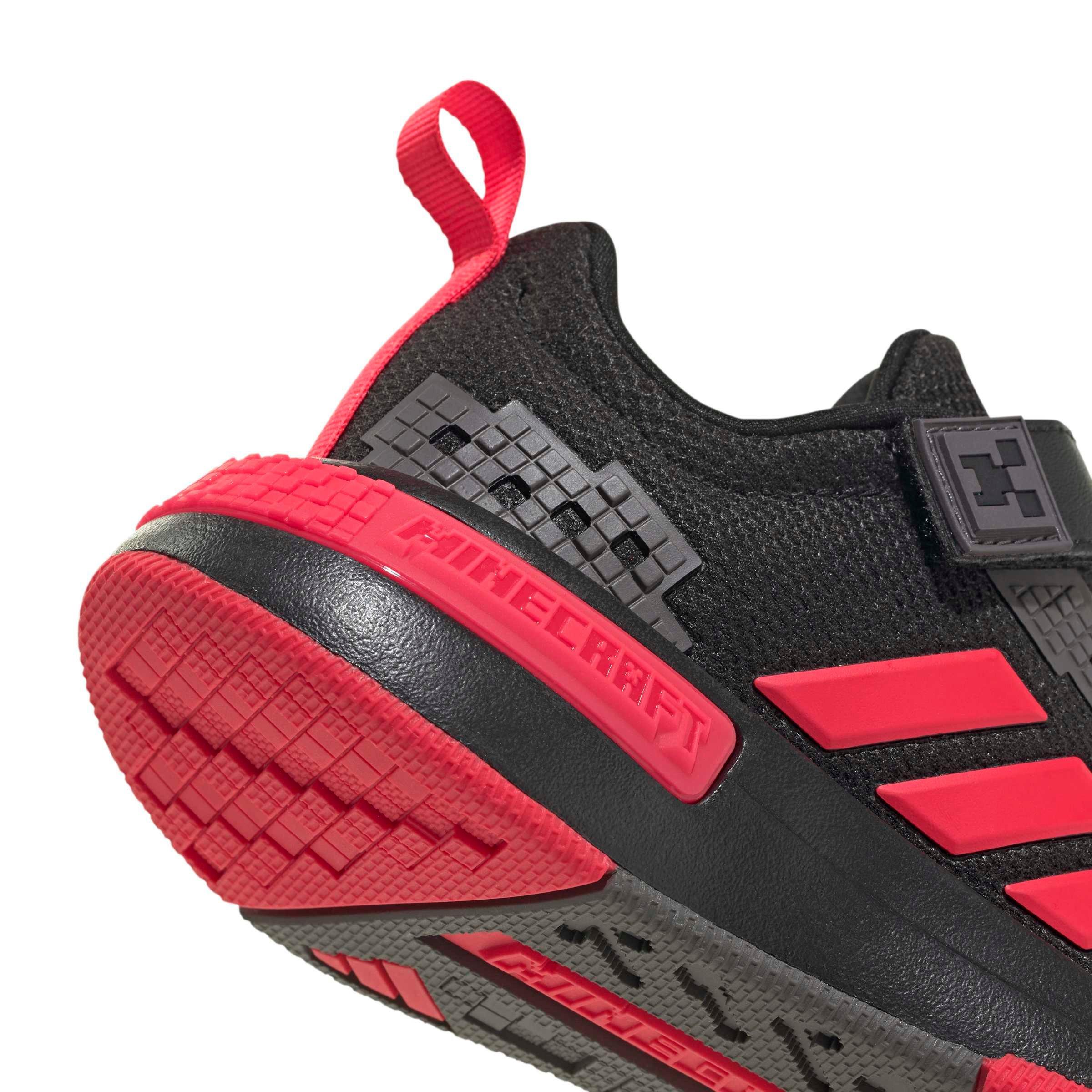 adidas Minecraft Pro "Core Black/Lucid Red/Grey Strata" Preschool Boys' Shoe - BLACK/RED/GREY