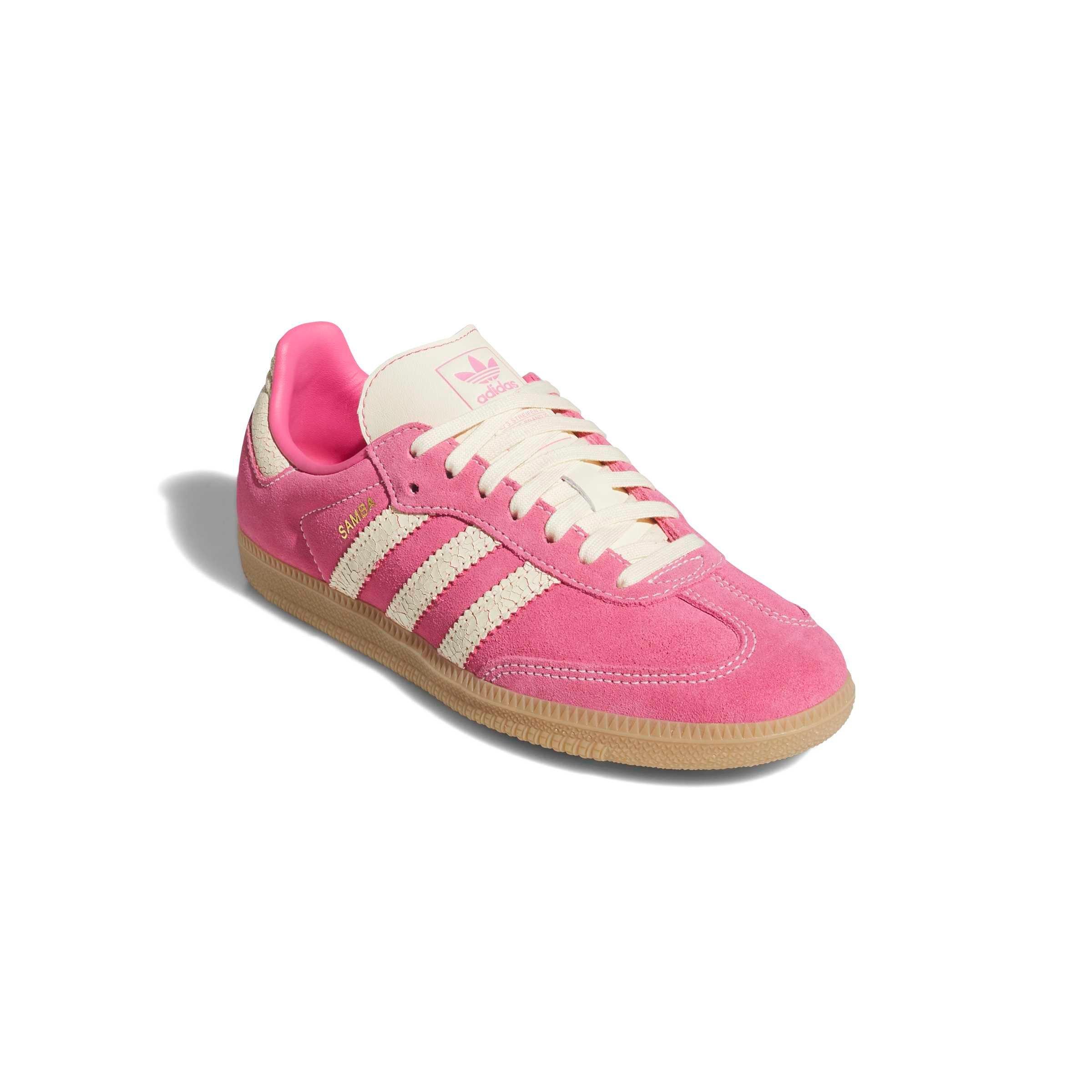 adidas Originals Samba OG "Pink Fusion/Warm Vanilla/Gum 4" Grade School Girls' Shoe - PINK/VANILLA/GUM
