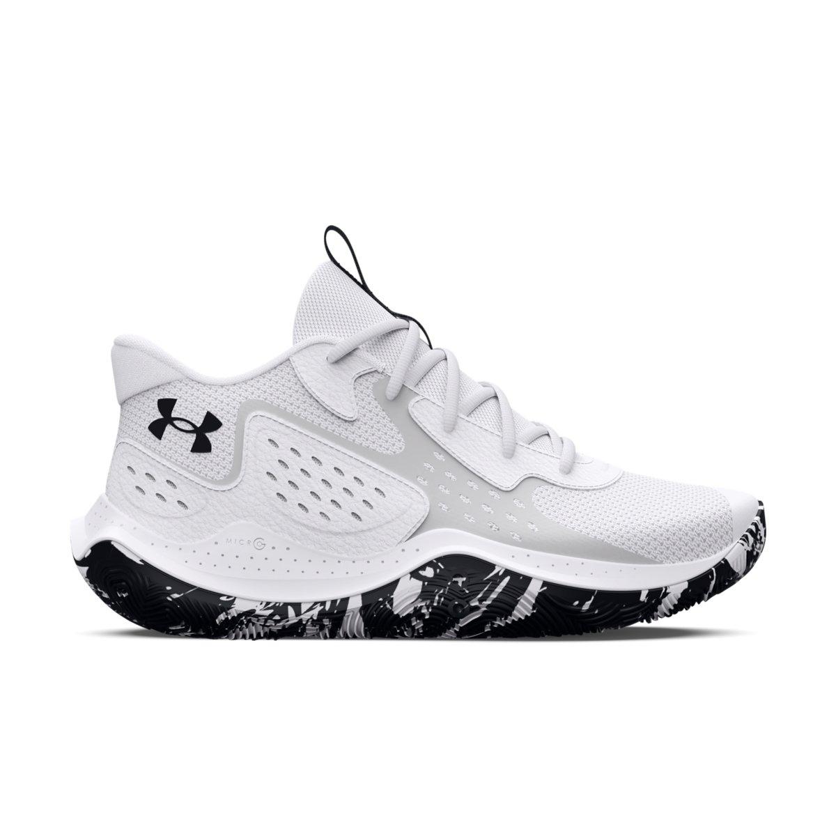 Under Armour Jet 23 "White/Halo Grey/Black" Unisex Basketball Shoe - WHITE/GREY/BLACK Thumbnail View 1