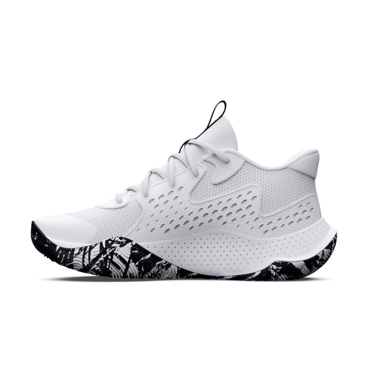 Under Armour Jet 23 "White/Halo Grey/Black" Unisex Basketball Shoe - WHITE/GREY/BLACK Thumbnail View 2