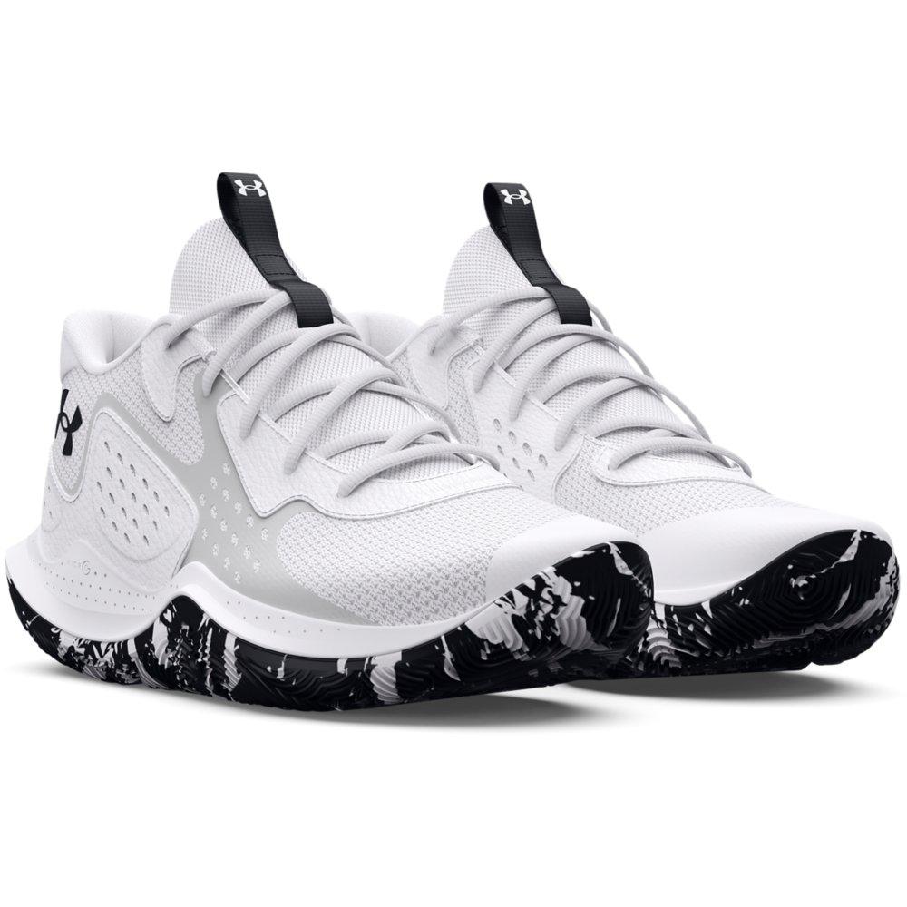 Under Armour Jet 23 "White/Halo Grey/Black" Unisex Basketball Shoe - WHITE/GREY/BLACK Thumbnail View 3