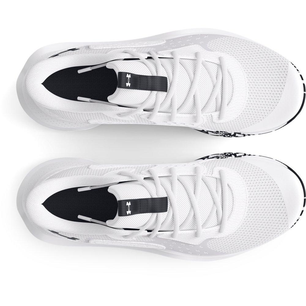 Under Armour Jet 23 "White/Halo Grey/Black" Unisex Basketball Shoe - WHITE/GREY/BLACK Thumbnail View 4