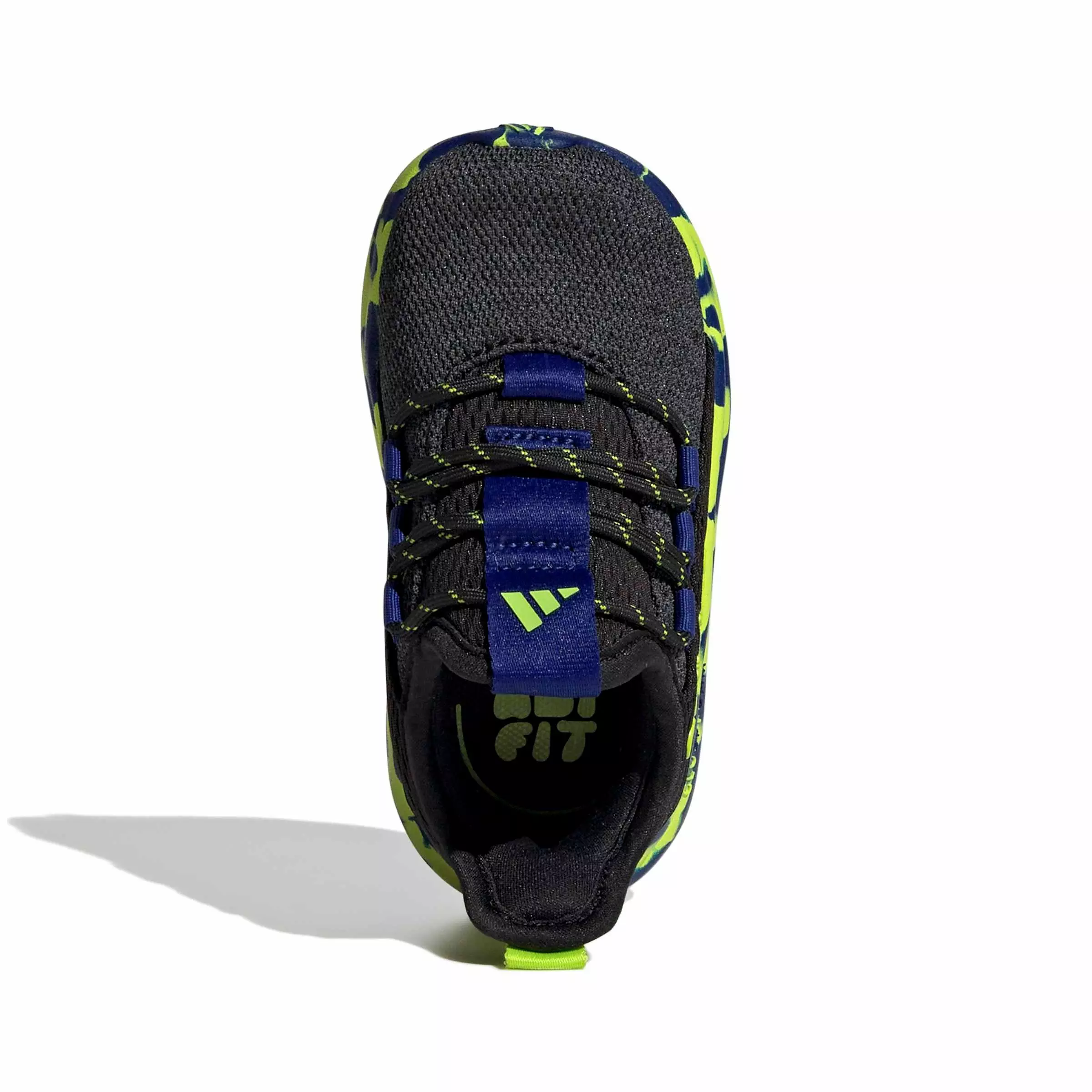 adidas Lite Racer Adapt 8.0 "Core Black/Solar Slime/Mystery Ink" Infant Boys' Shoe - BLACK/SLIME/INK