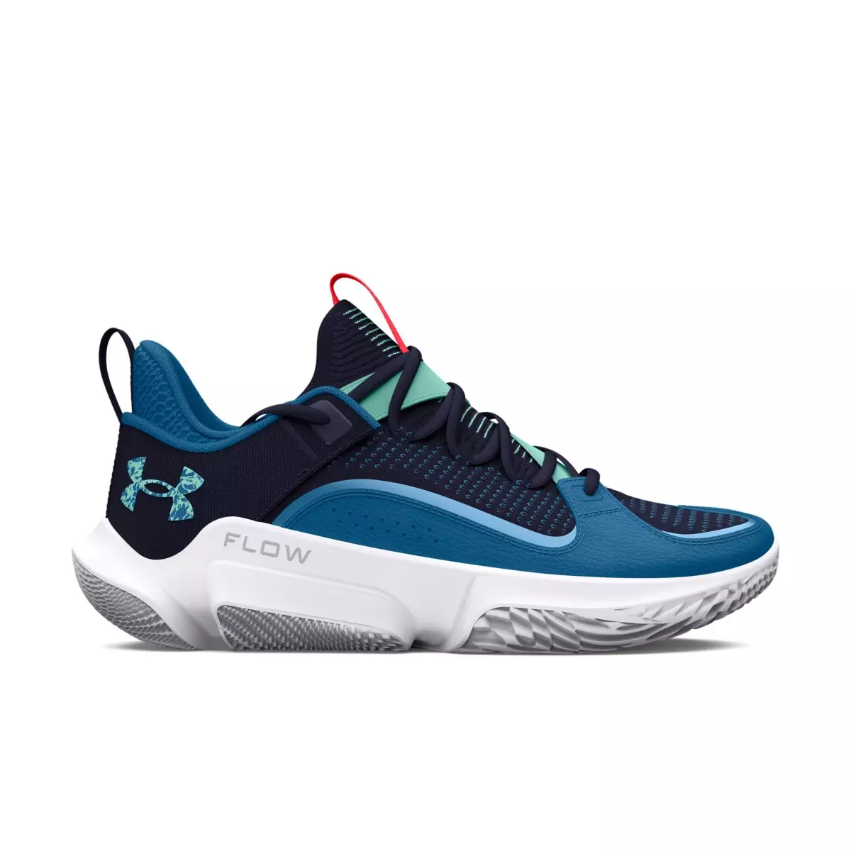 Under Armour Flow Future X 3 L3 "Midnight Navy/Cosmic Blue/Neo Turquoise" Unisex Basketball Shoe - NAVY/BLUE/TURQUOISE