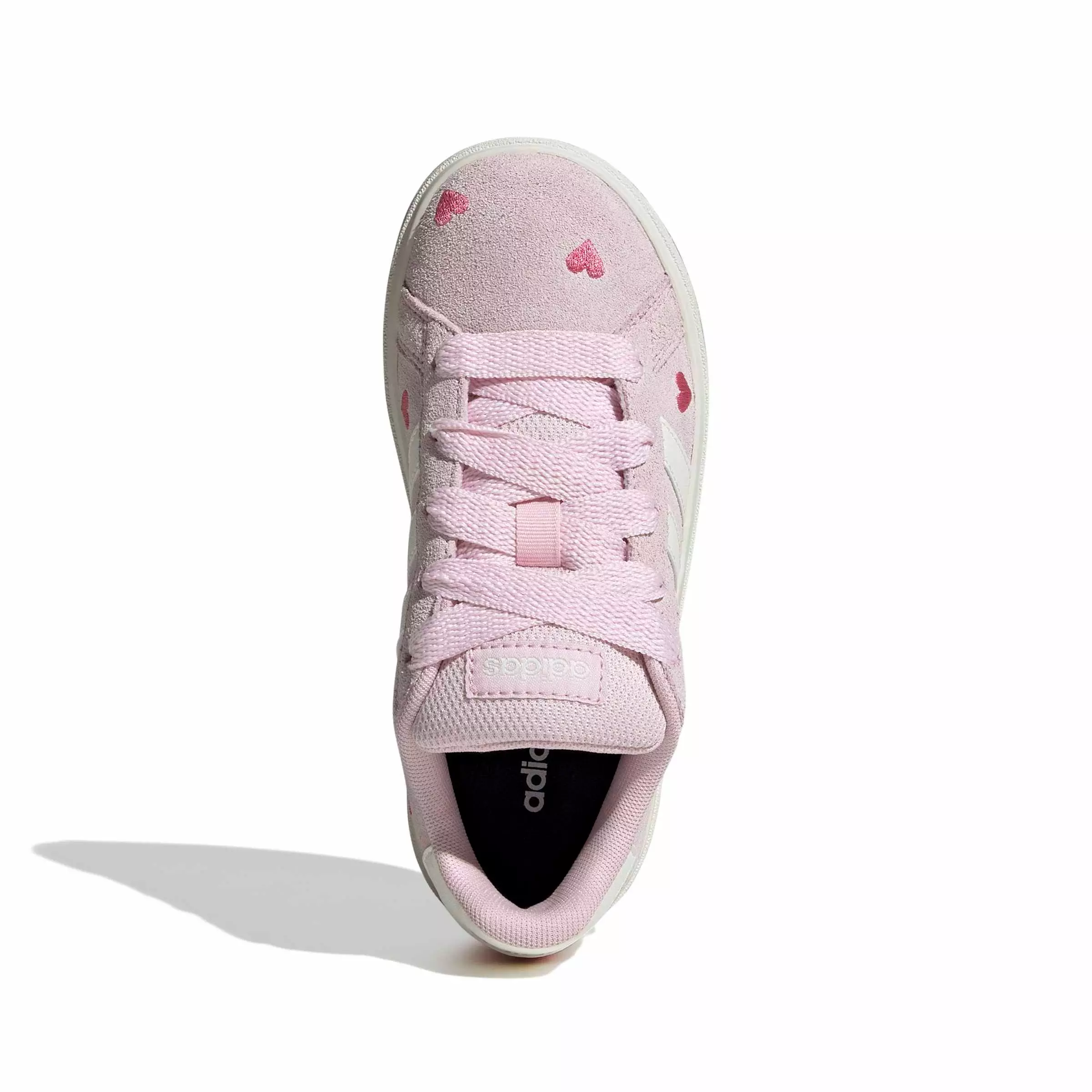 adidas Grand Court 00s "Clear Pink/Off White/Gum 10" Preschool Girls' Shoe - PINK/OFF WHITE/GUM