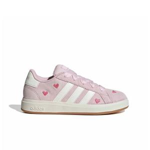 adidas Grand Court 00s "Clear Pink/Off White/Gum 10" Preschool Girls' Shoe - PINK/OFF WHITE/GUM