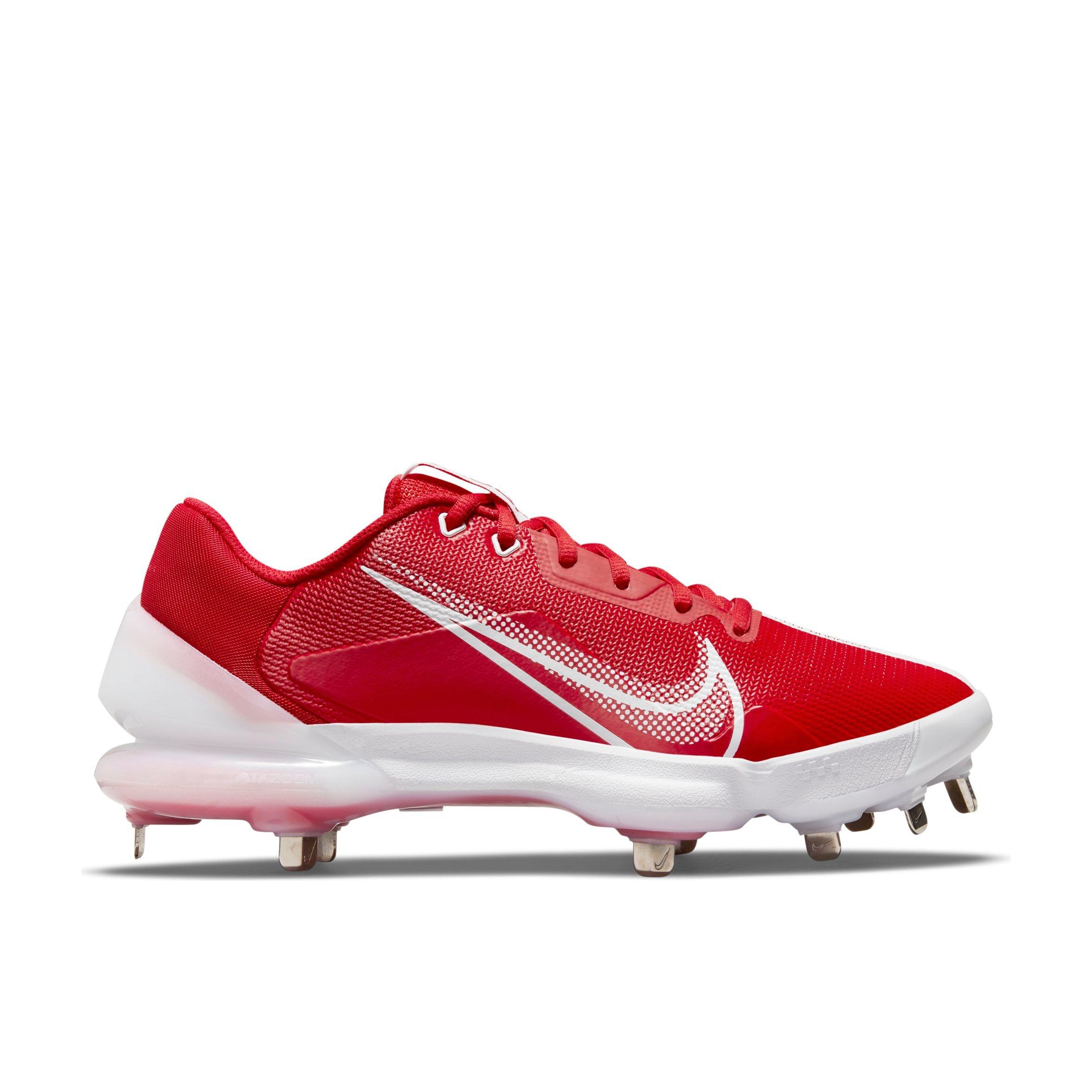 Nike Force Trout 7 Keystone Big Kids' Baseball Cleat In University Red,gym  Red,white